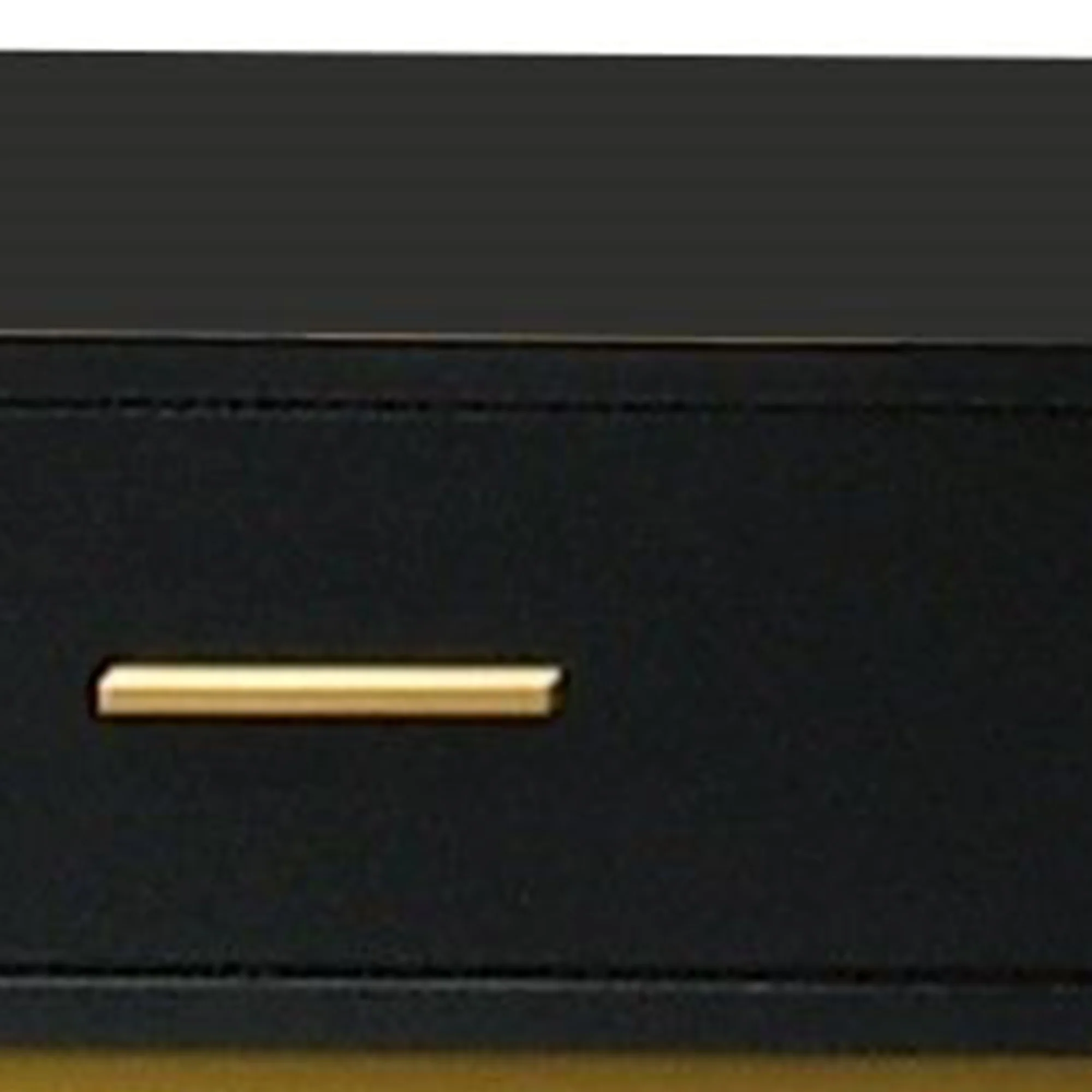 1 Drawer Wooden Nightstand With Metal Legs, Black And Gold By Benzara - Image 4