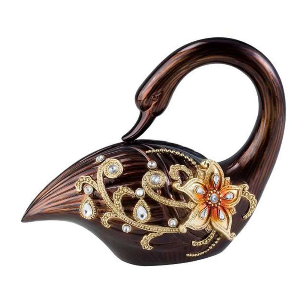 10" Bronze And Gold Polyresin Dove Statue Sculpture By Homeroots - Image 2