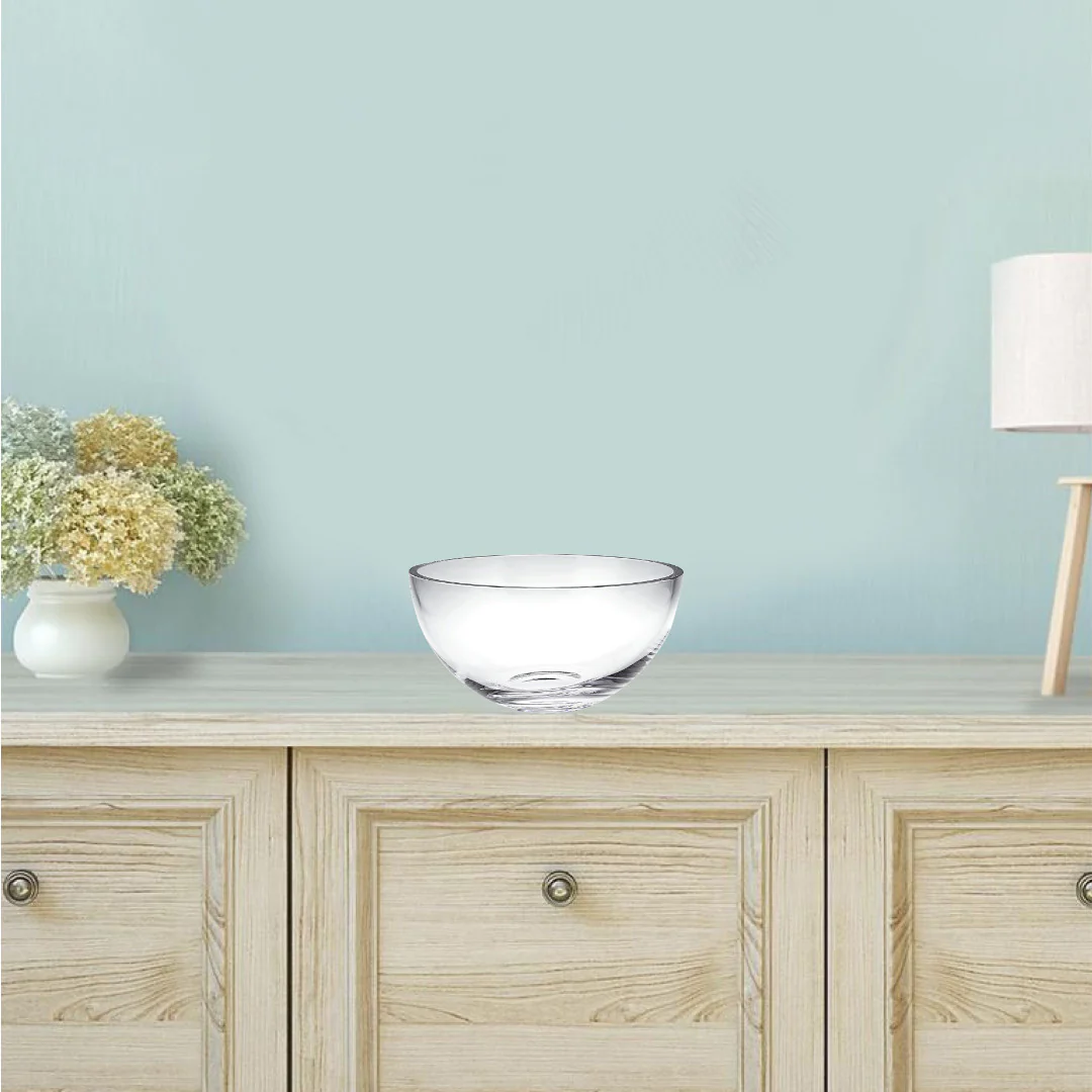 10 Mouth Blown Glass Salad Or Fruit Bowl By Homeroots - Image 3