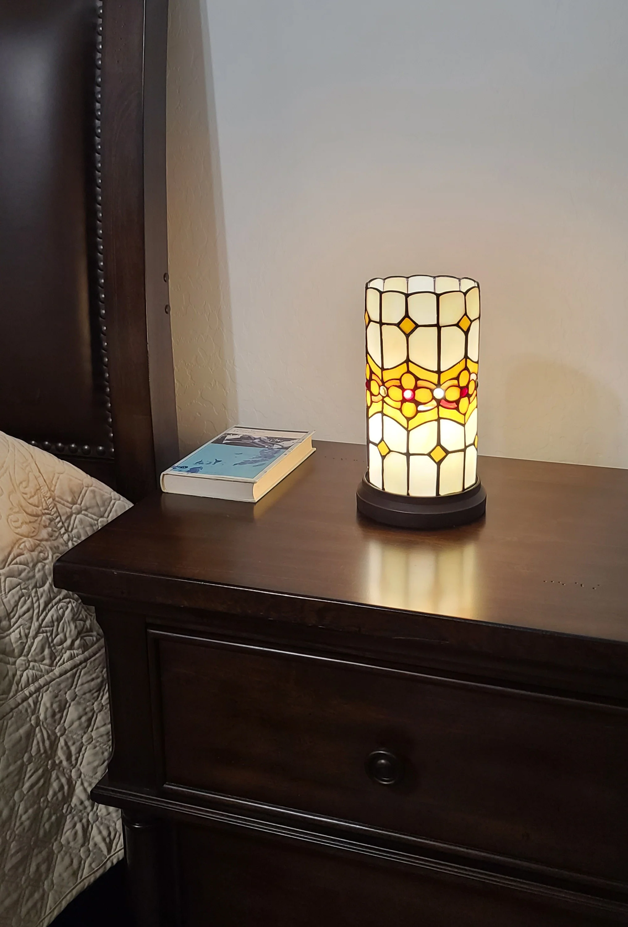 11" Tiffany Style Mosaic Tile Accent Table Lamp By Homeroots - Image 5