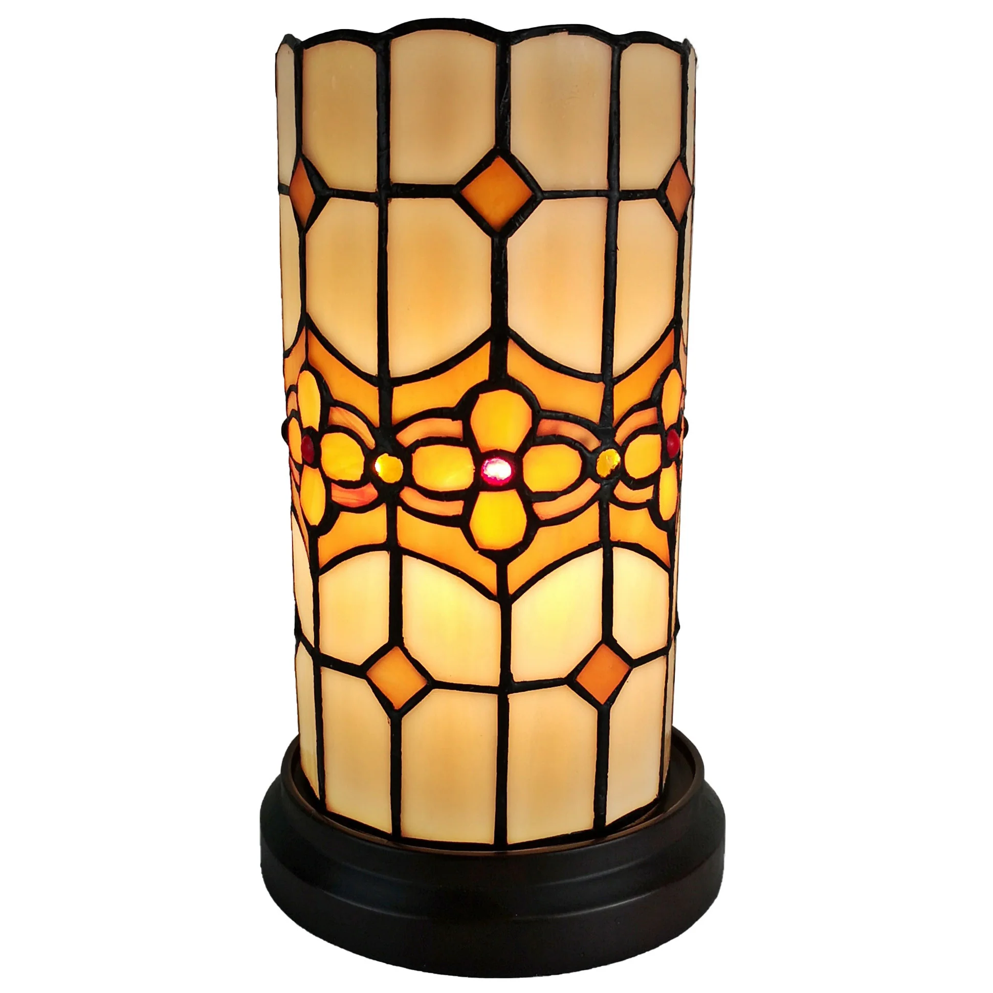 11" Tiffany Style Mosaic Tile Accent Table Lamp By Homeroots - Image 7
