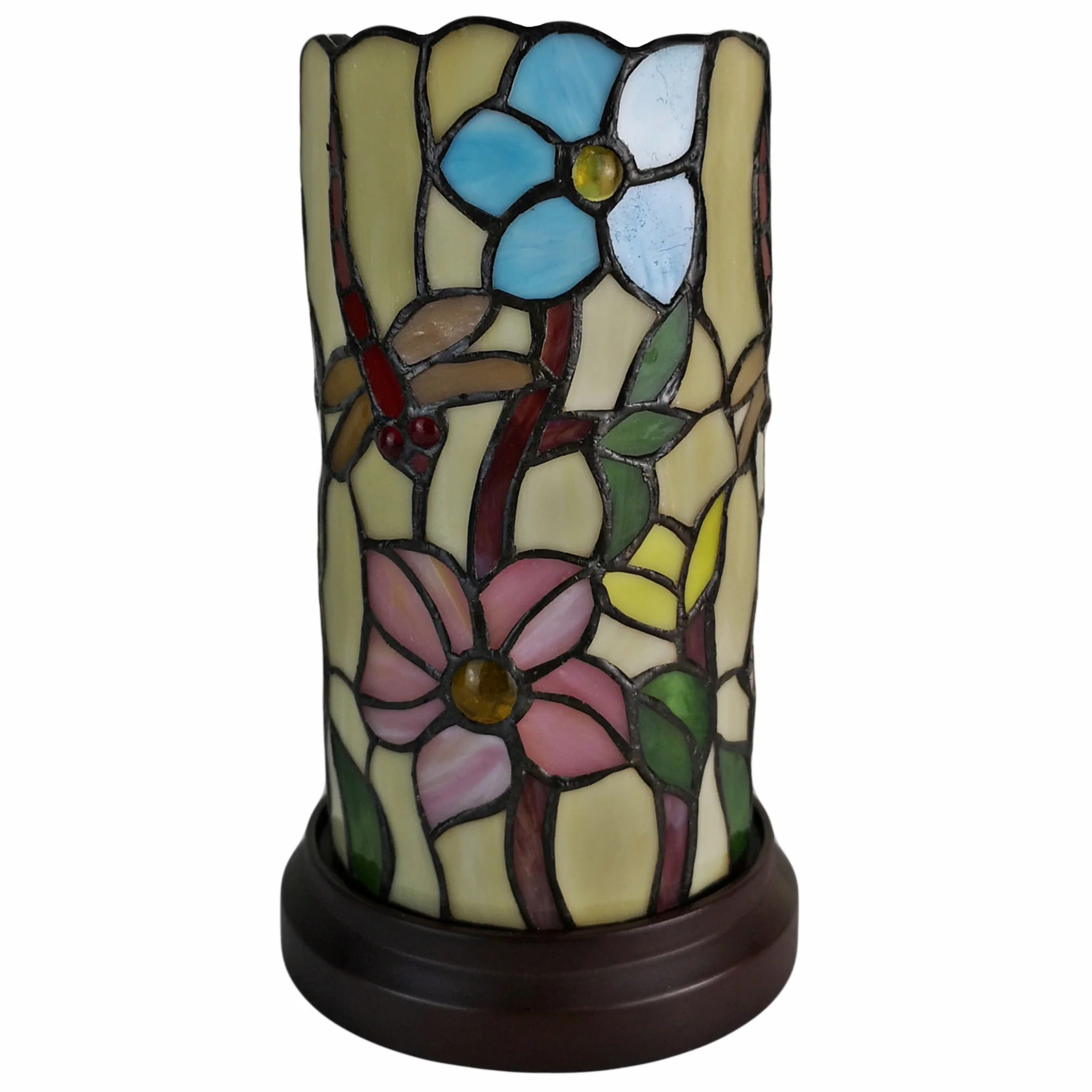 11" Tiffany Style Red Dragonfly Accent Table Lamp By Homeroots - Image 2