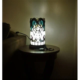 11" Tiffany Style Vintage Antique Accent Table Lamp By Homeroots - Image 6