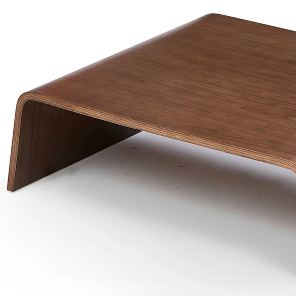 11' Walnut Plywood Coffee Table By Homeroots - Image 4