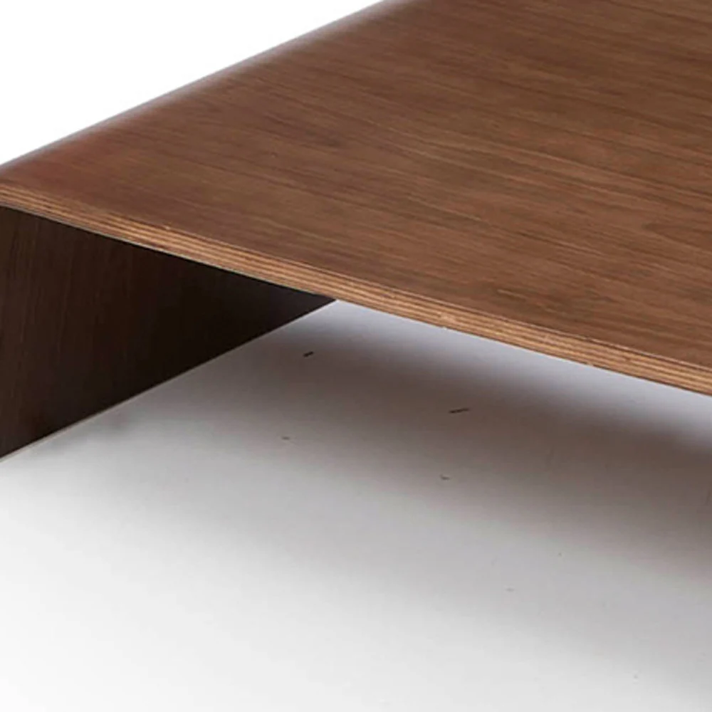 11' Walnut Plywood Coffee Table By Homeroots - Image 5