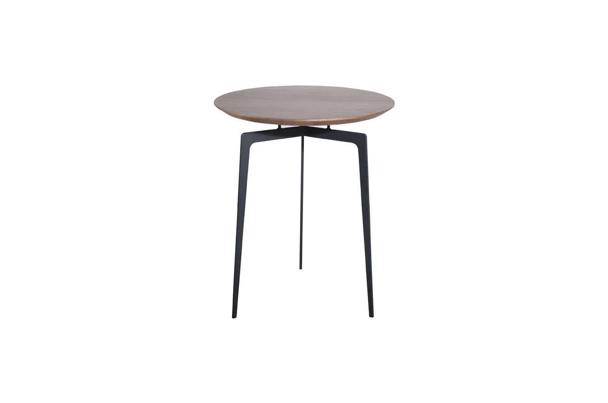 11' Walnut Veneer and Metal Coffee Table Set By Homeroots - Image 5