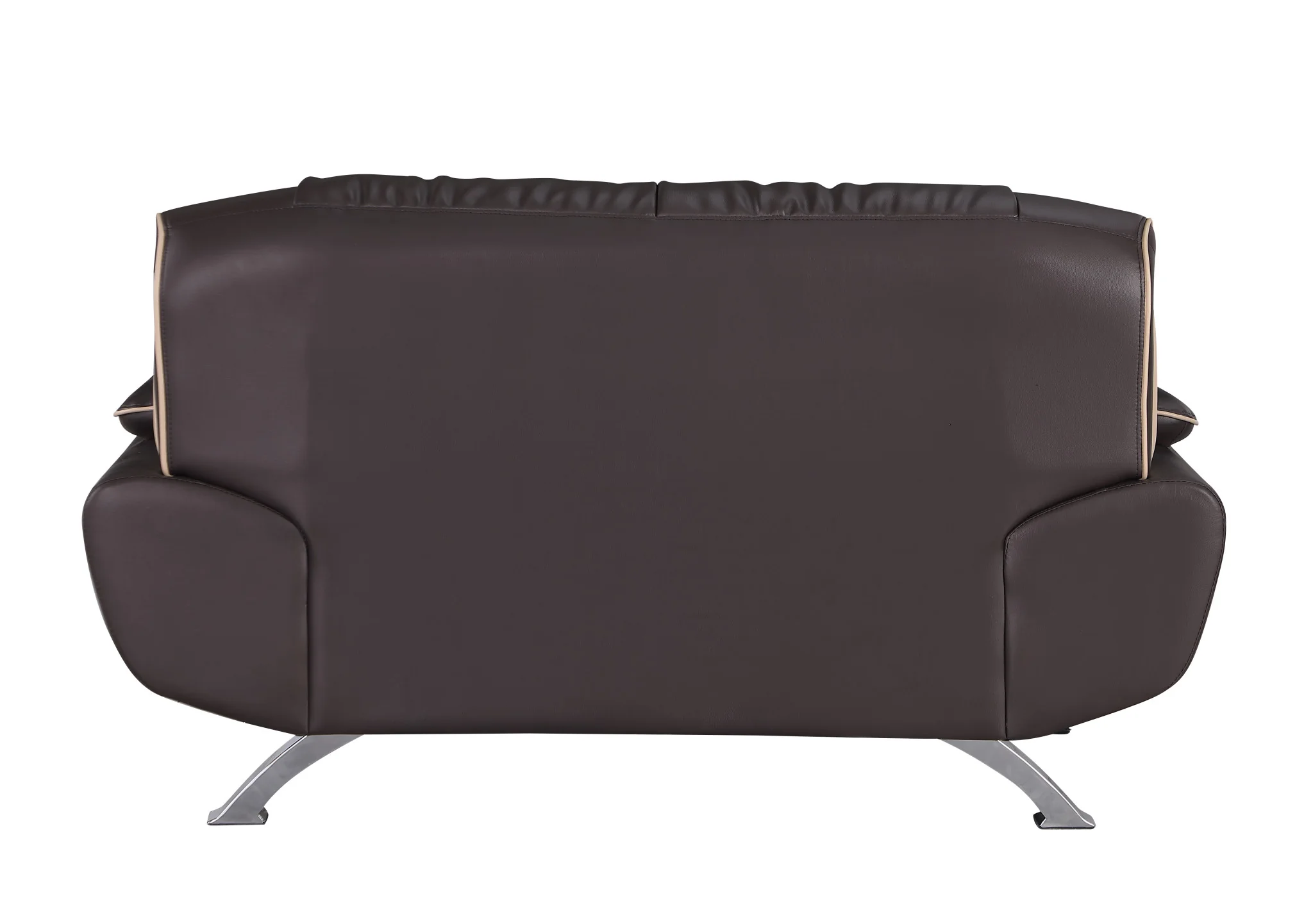 110" Sleek Brown Sofa Set By Homeroots - Image 8