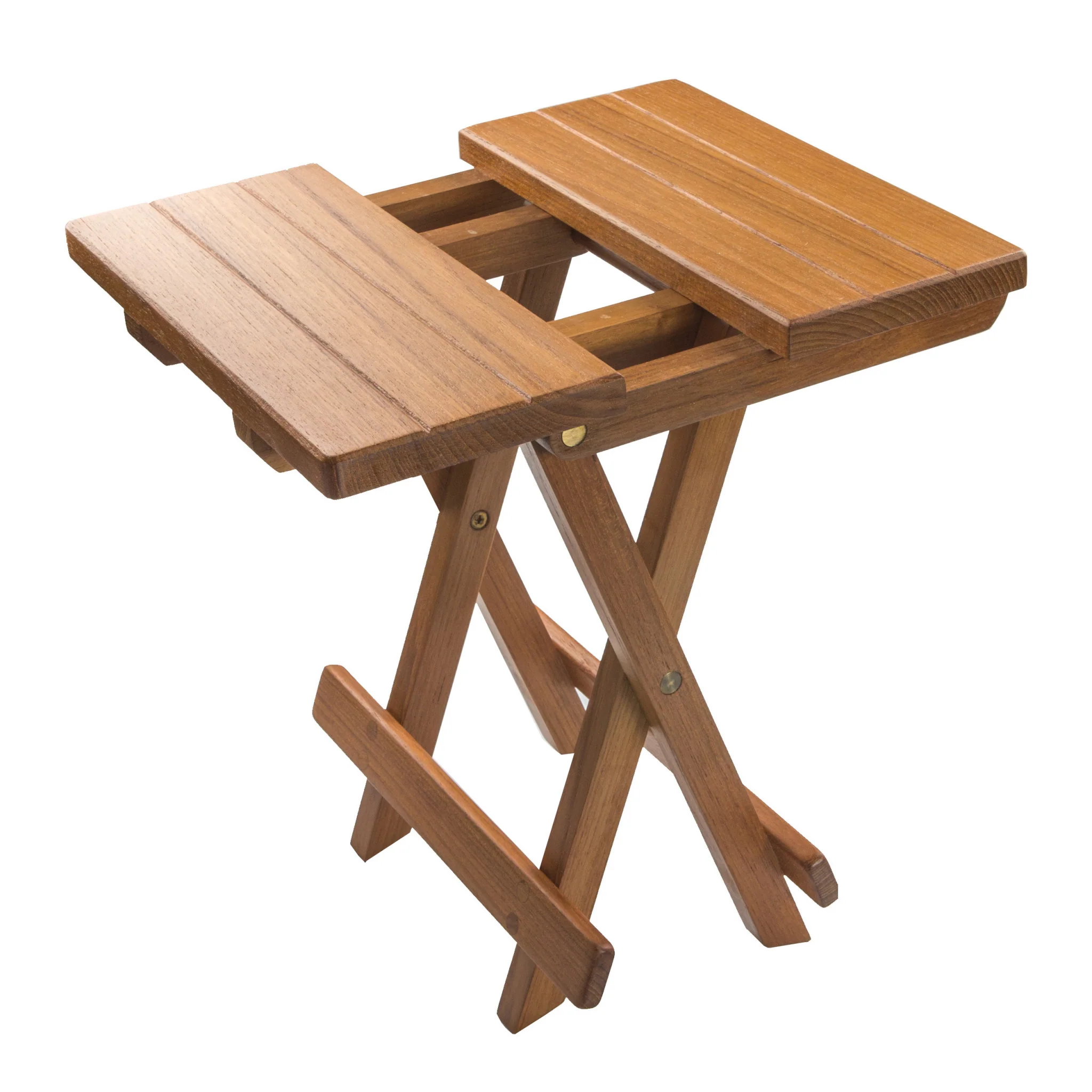 12" Brown Solid Wood Square End Table By Homeroots - Image 3