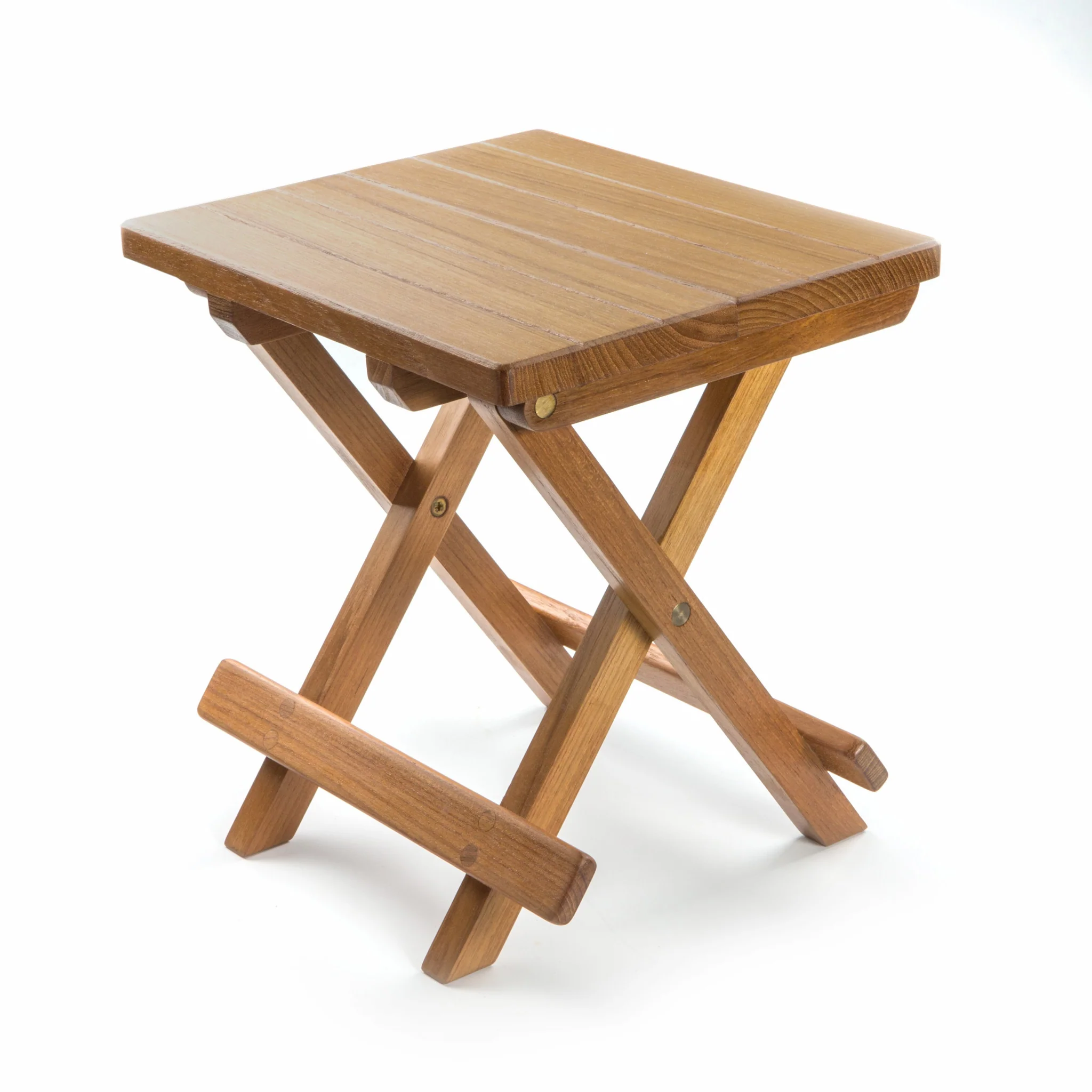 12" Brown Solid Wood Square End Table By Homeroots - Image 4