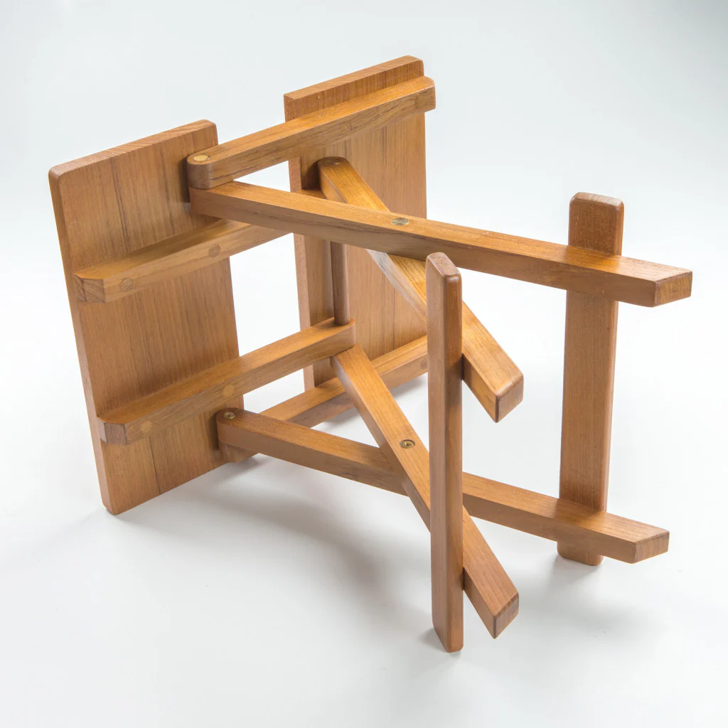 12" Brown Solid Wood Square End Table By Homeroots - Image 6