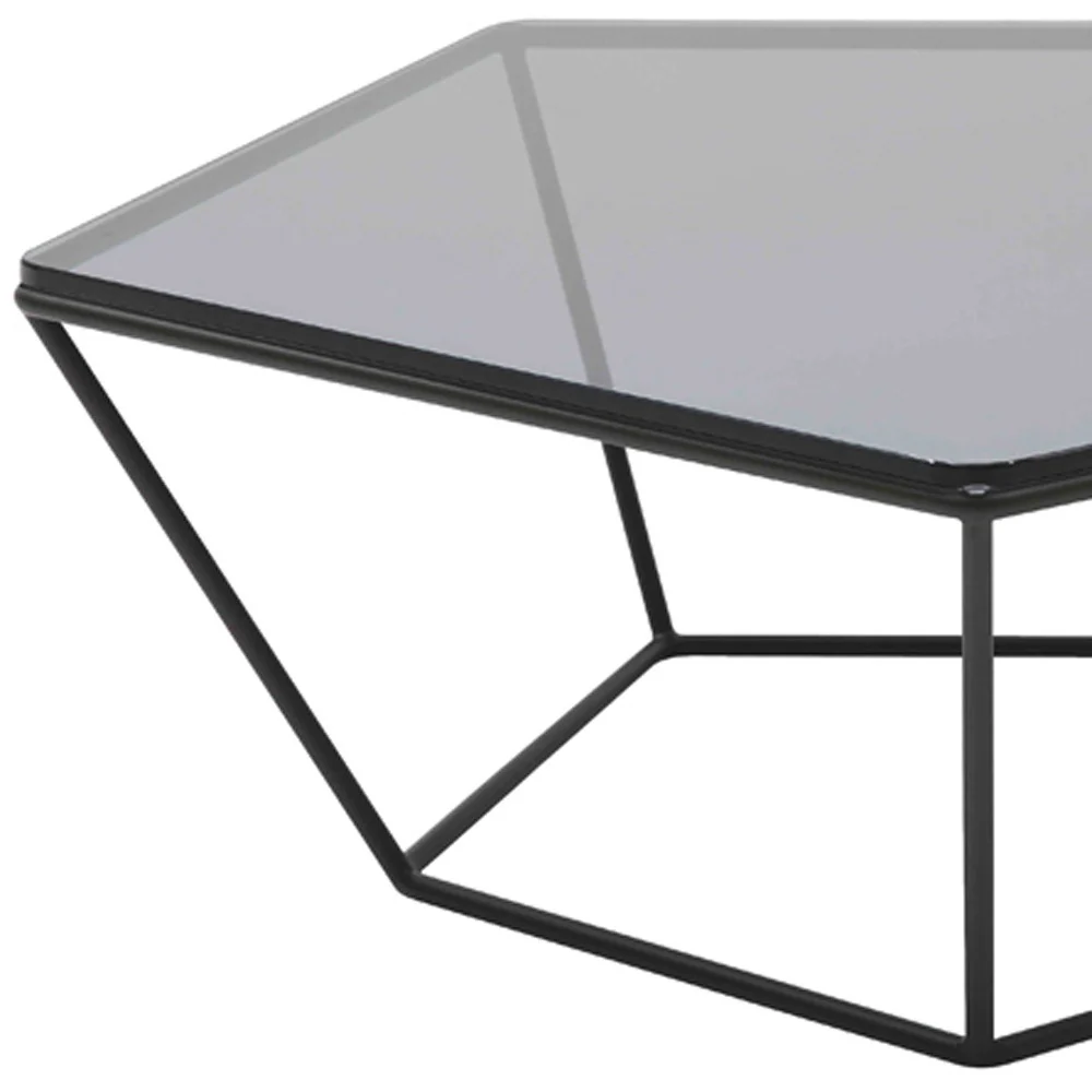 12' Metal and Glass Coffee Table By Homeroots - Image 4