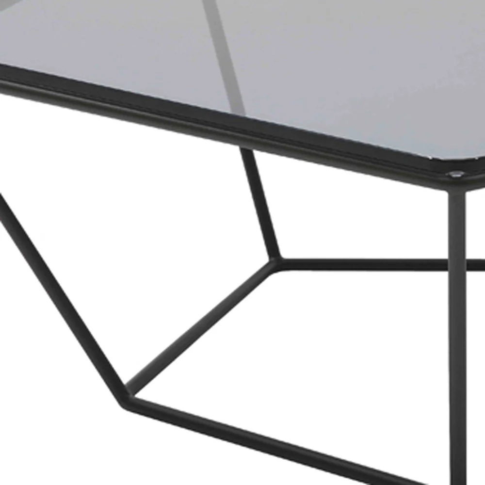 12' Metal and Glass Coffee Table By Homeroots - Image 5
