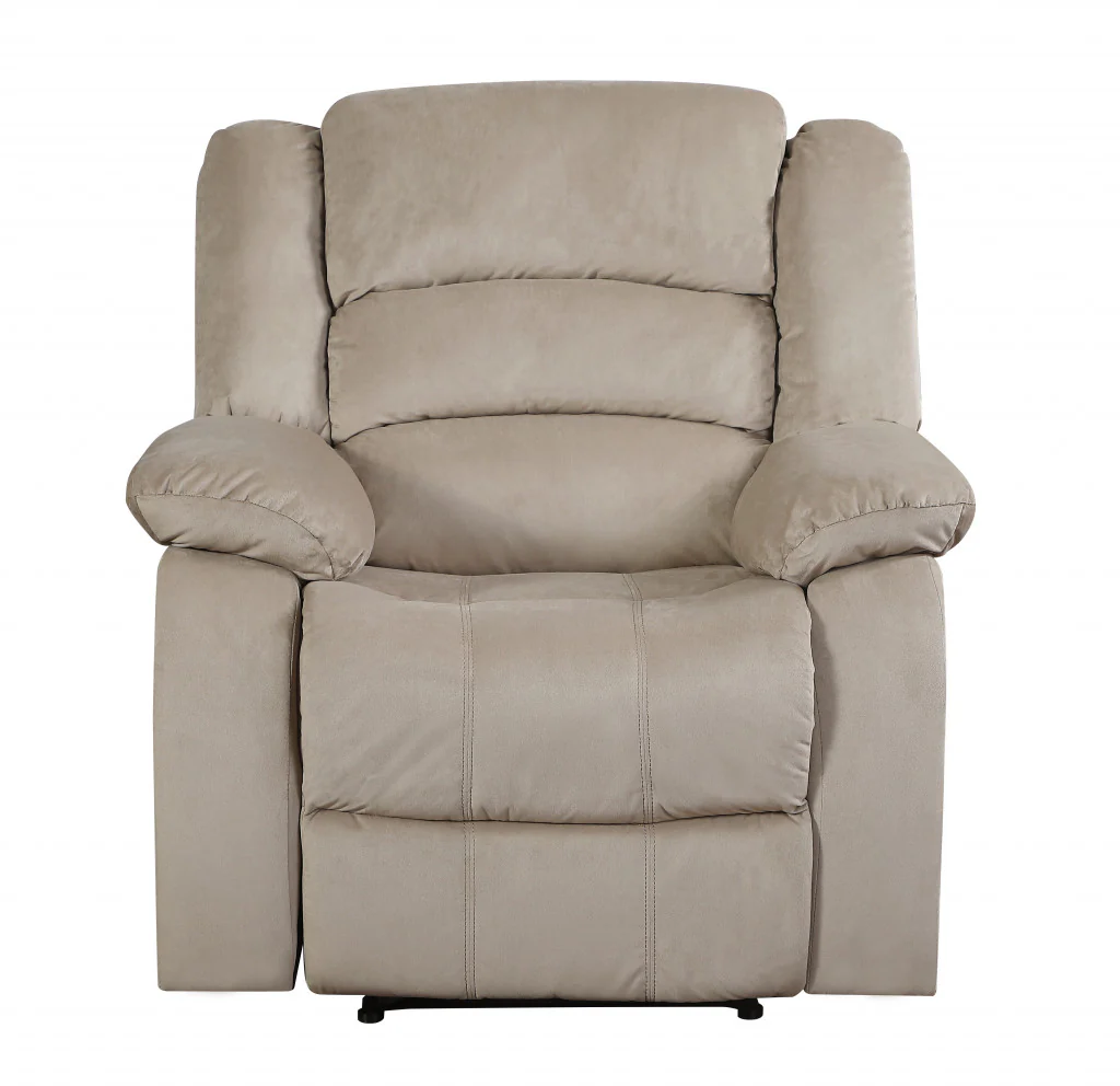 120" Contemporary Beige Fabric Sofa Set By Homeroots - Image 3