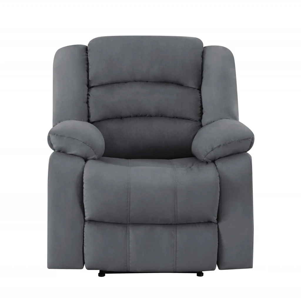 120" Contemporary Gray Fabric Sofa Set By Homeroots - Image 3
