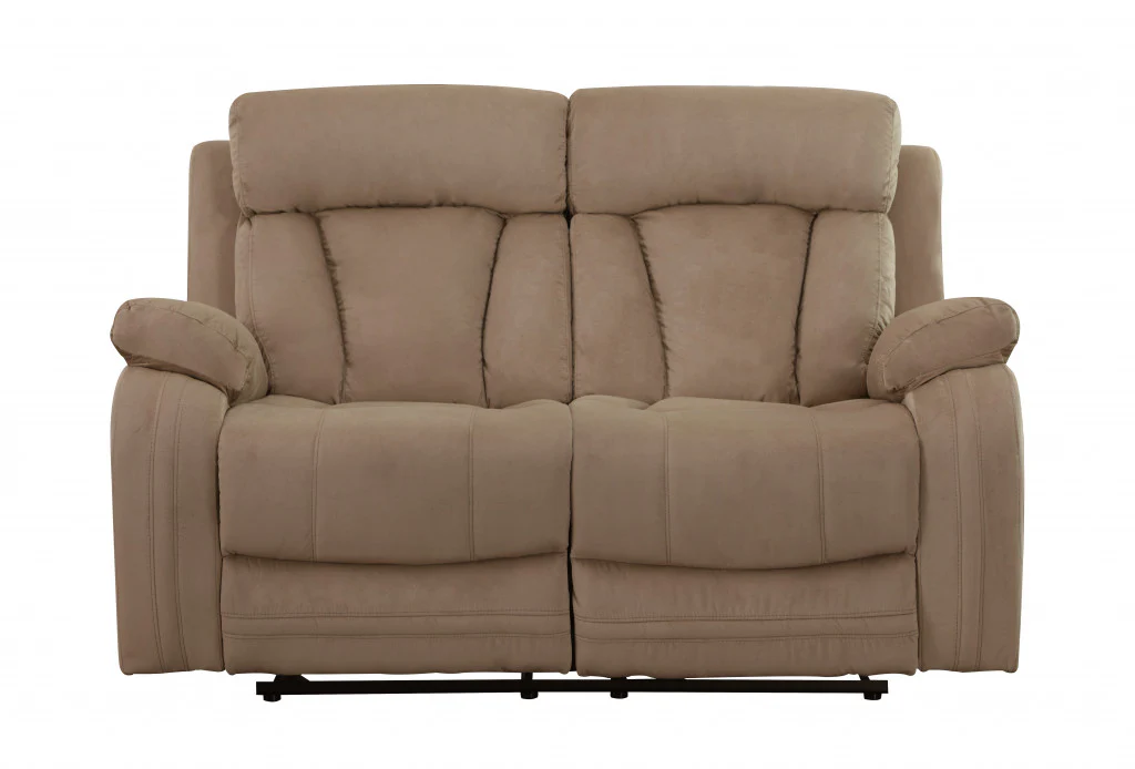 120" Modern Beige Fabric Sofa Set By Homeroots - Image 4