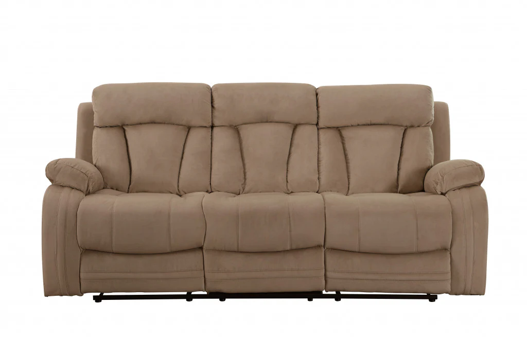 120" Modern Beige Fabric Sofa Set By Homeroots - Image 5