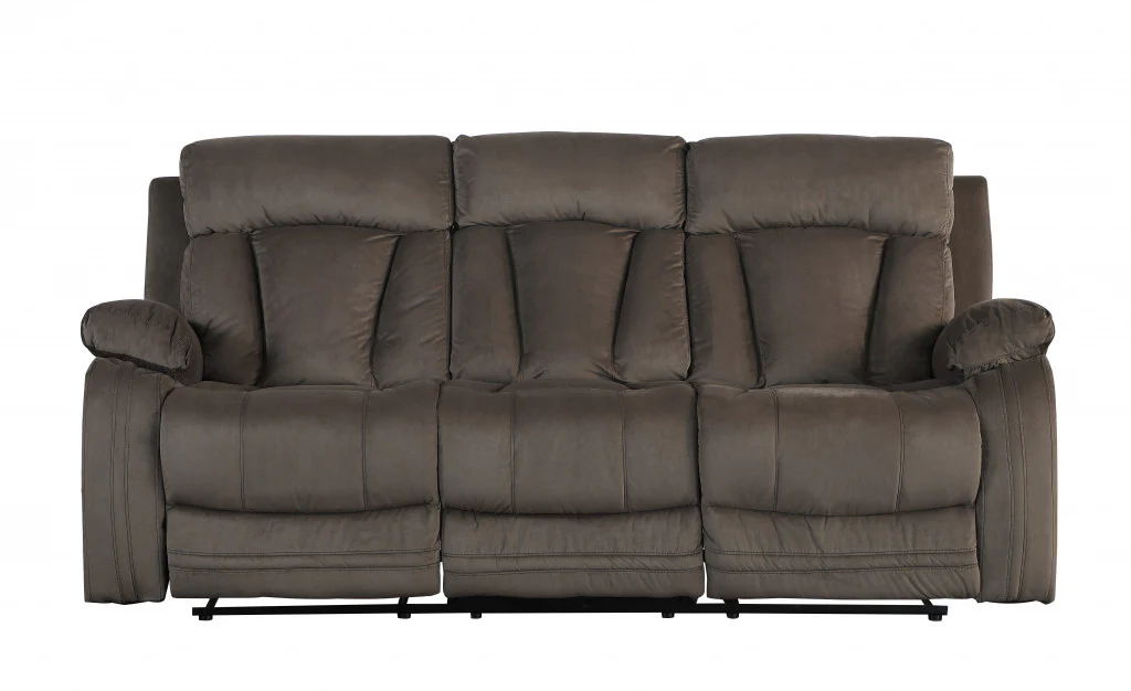 120" Modern Brow Fabric Sofa Set By Homeroots - Image 5