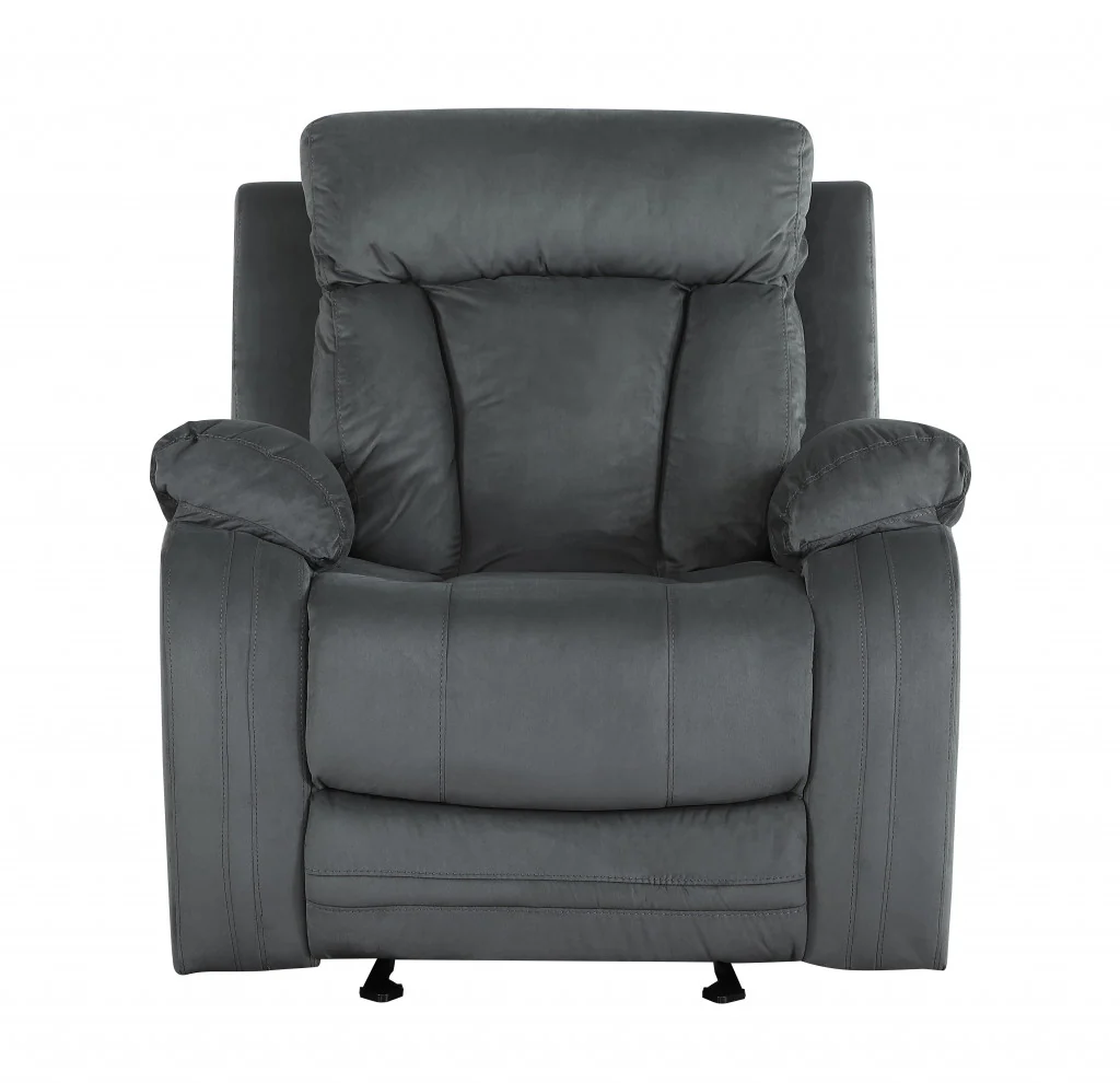 120" Modern Grey Fabric Sofa Set By Homeroots - Image 3