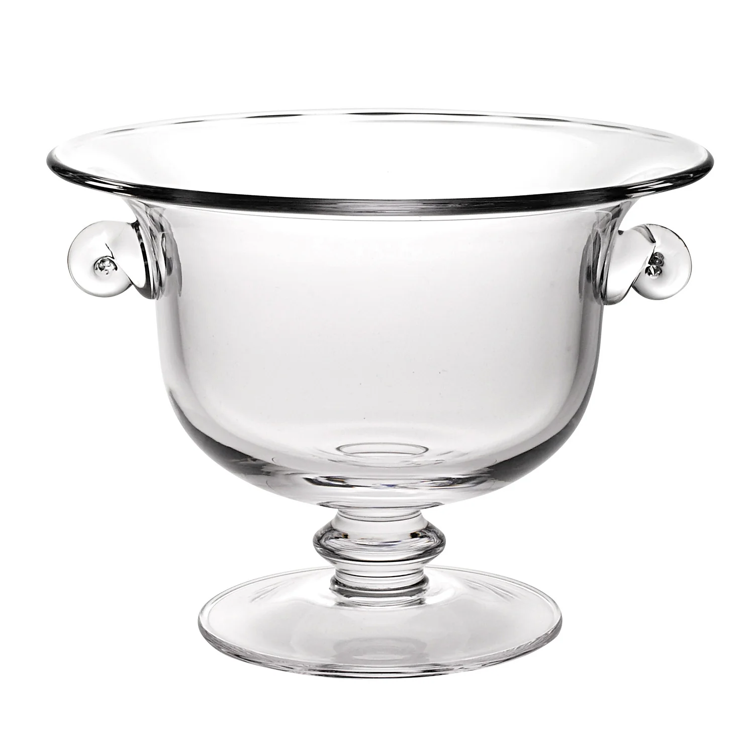 13 Mouth Blown Crystal Trophy Centerpiece Fruit Or Punchbowl By Homeroots - Image 2