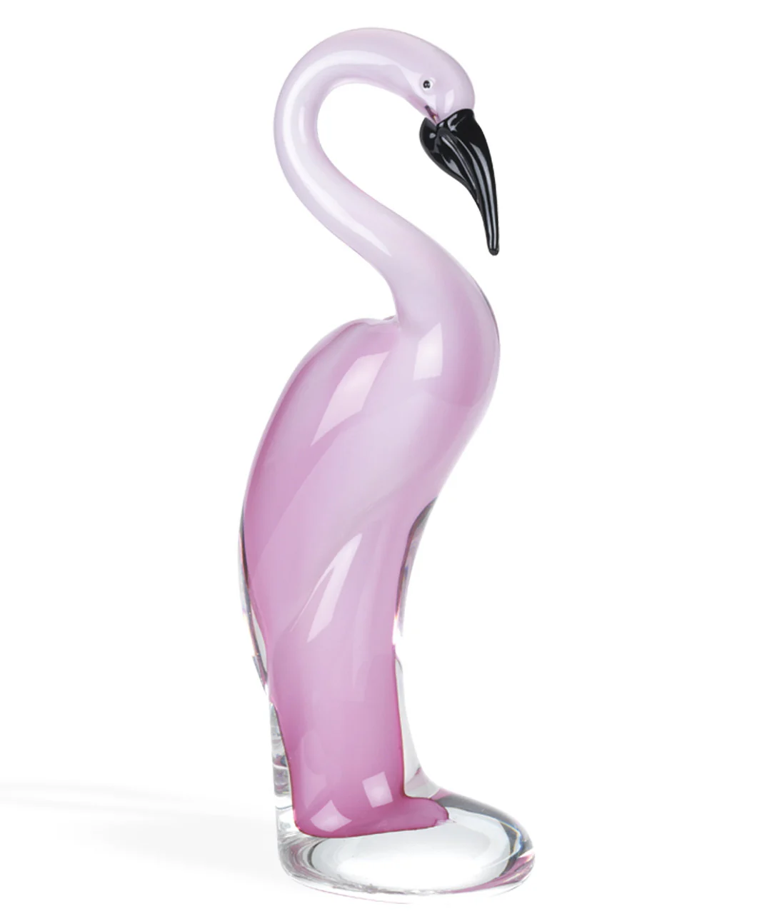 13 Mouth Blown Pink Flamingo Art Glass By Homeroots - Image 3
