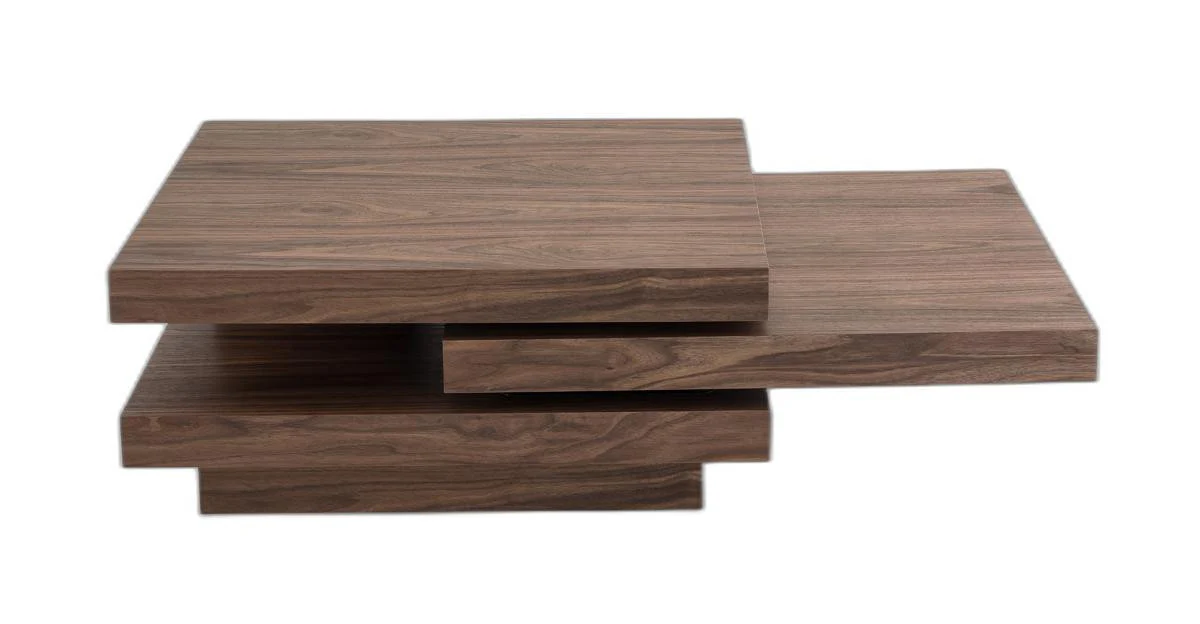 13' Walnut Veneer Coffee Table By Homeroots - Image 3