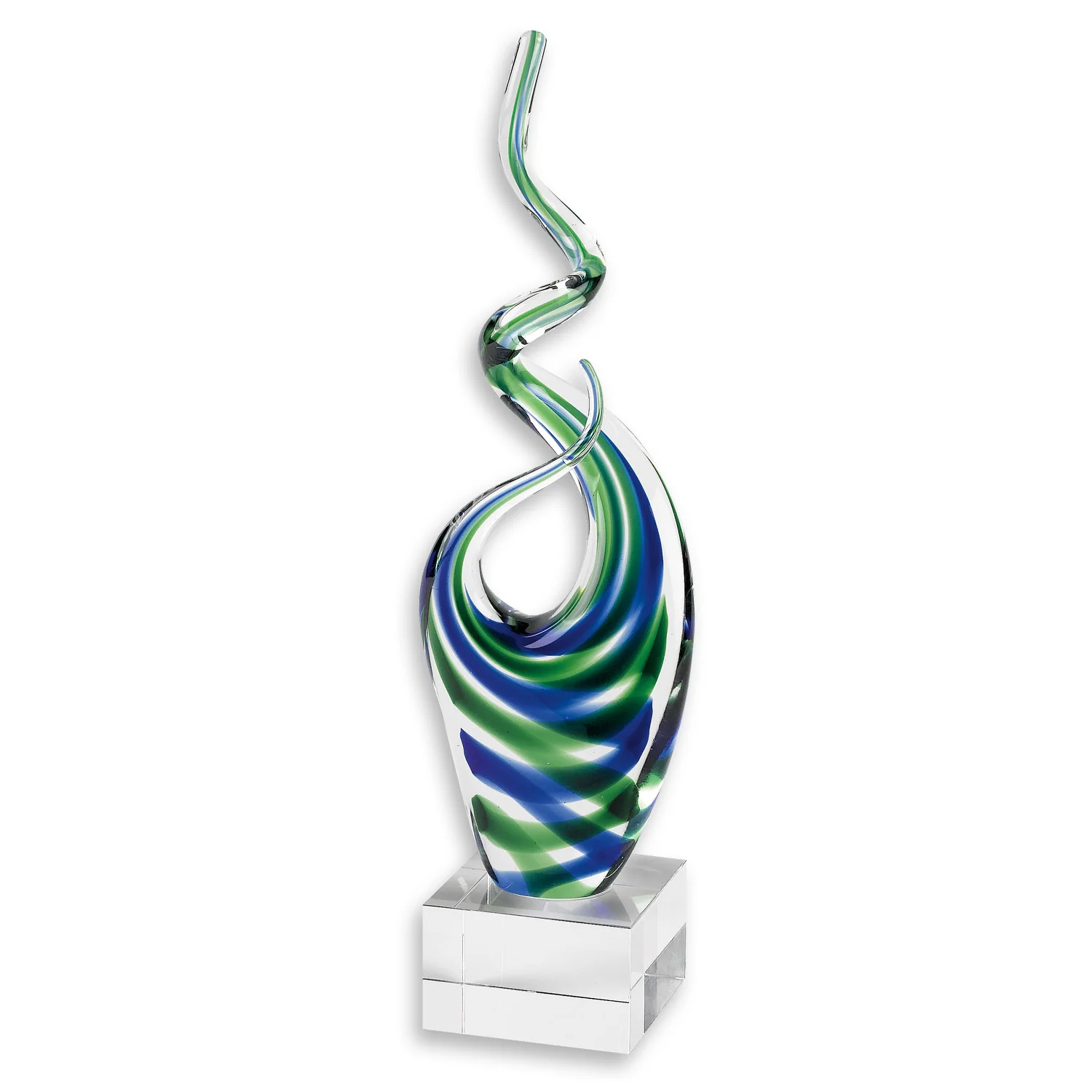 14 MultiColor Glass Art Glass Centerpiece By Homeroots - Image 3