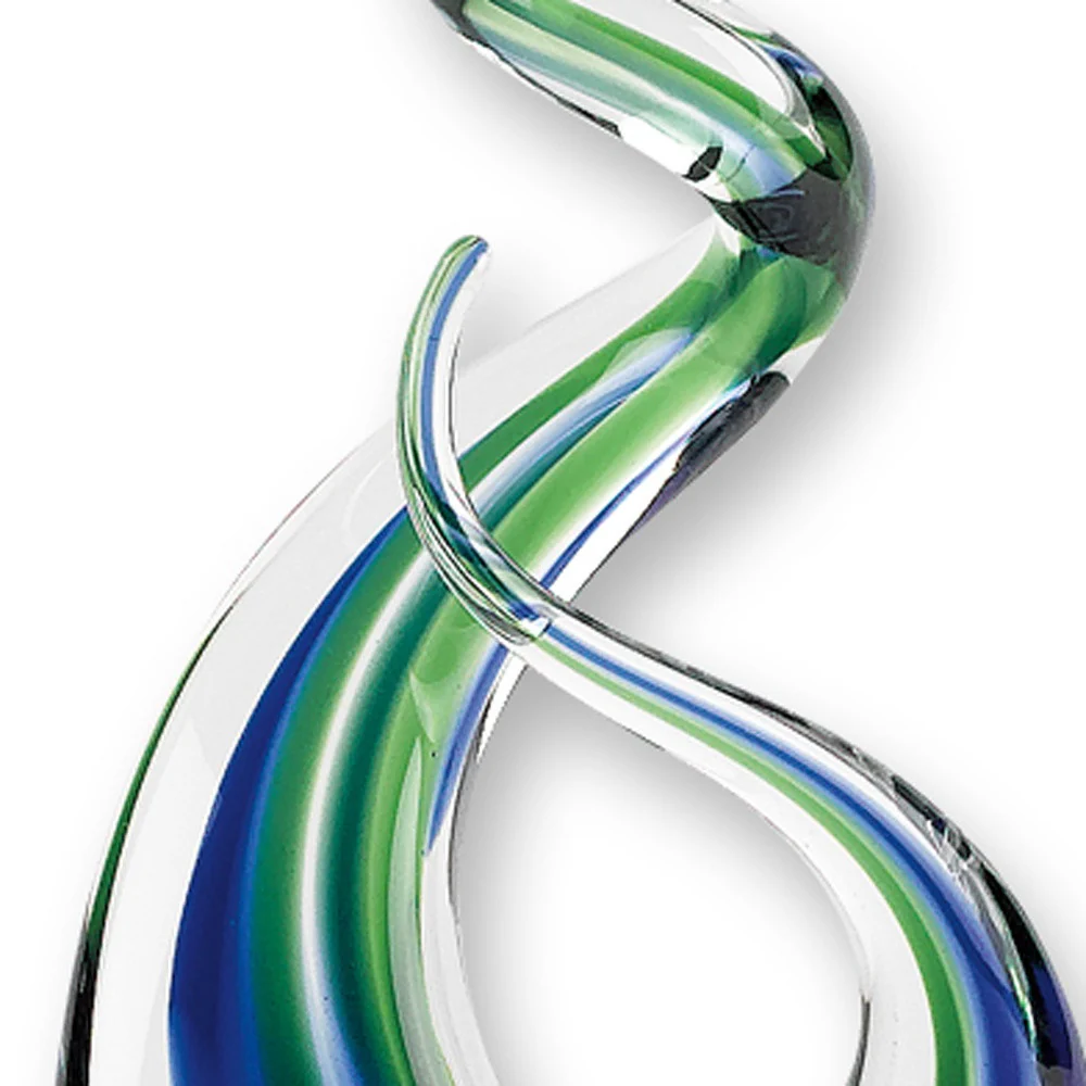 14 MultiColor Glass Art Glass Centerpiece By Homeroots - Image 4