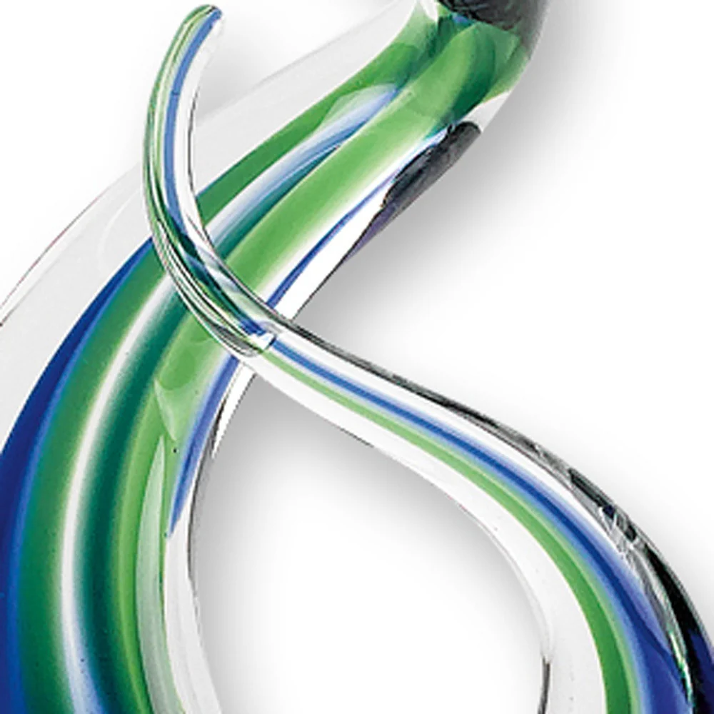 14 MultiColor Glass Art Glass Centerpiece By Homeroots - Image 5