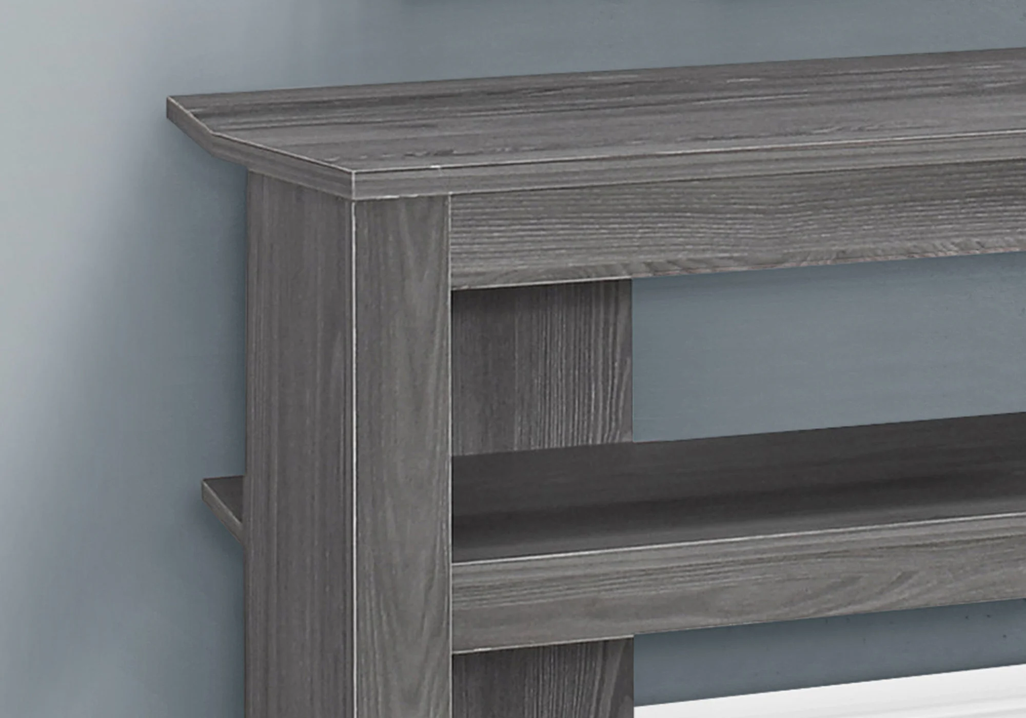 15.5" X 42" X 19.75" Grey Particle Board Laminate TV Stand By Homeroots - Image 3