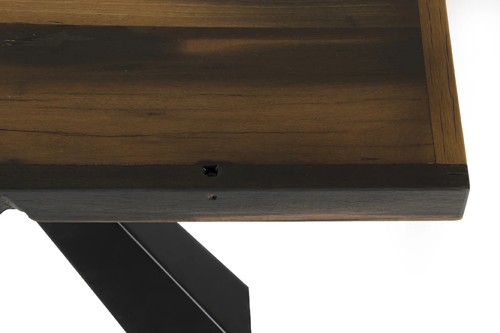 15' Ship Wood and Metal Coffee Table By Homeroots - Image 5