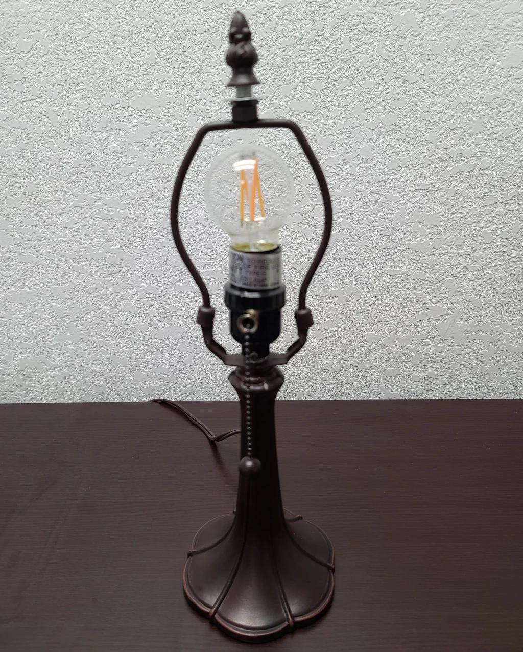 15" Tiffany Style Blue Floral Table Lamp By Homeroots - Image 3