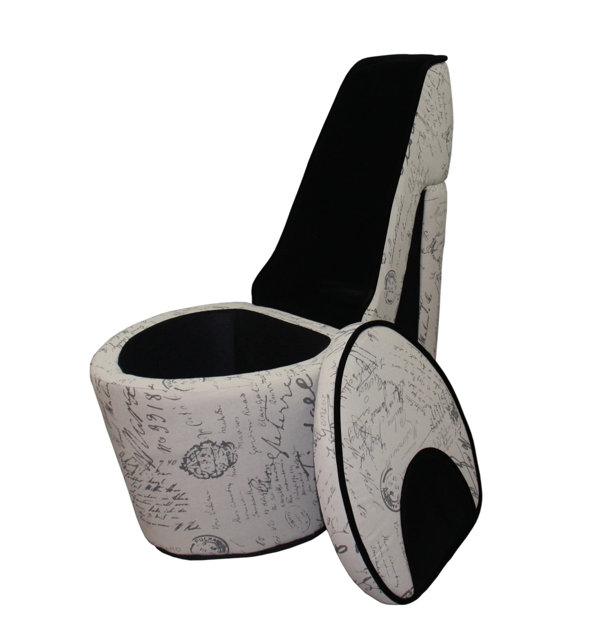 16" Beige 100% Polyester Side Chair By Homeroots - Image 3