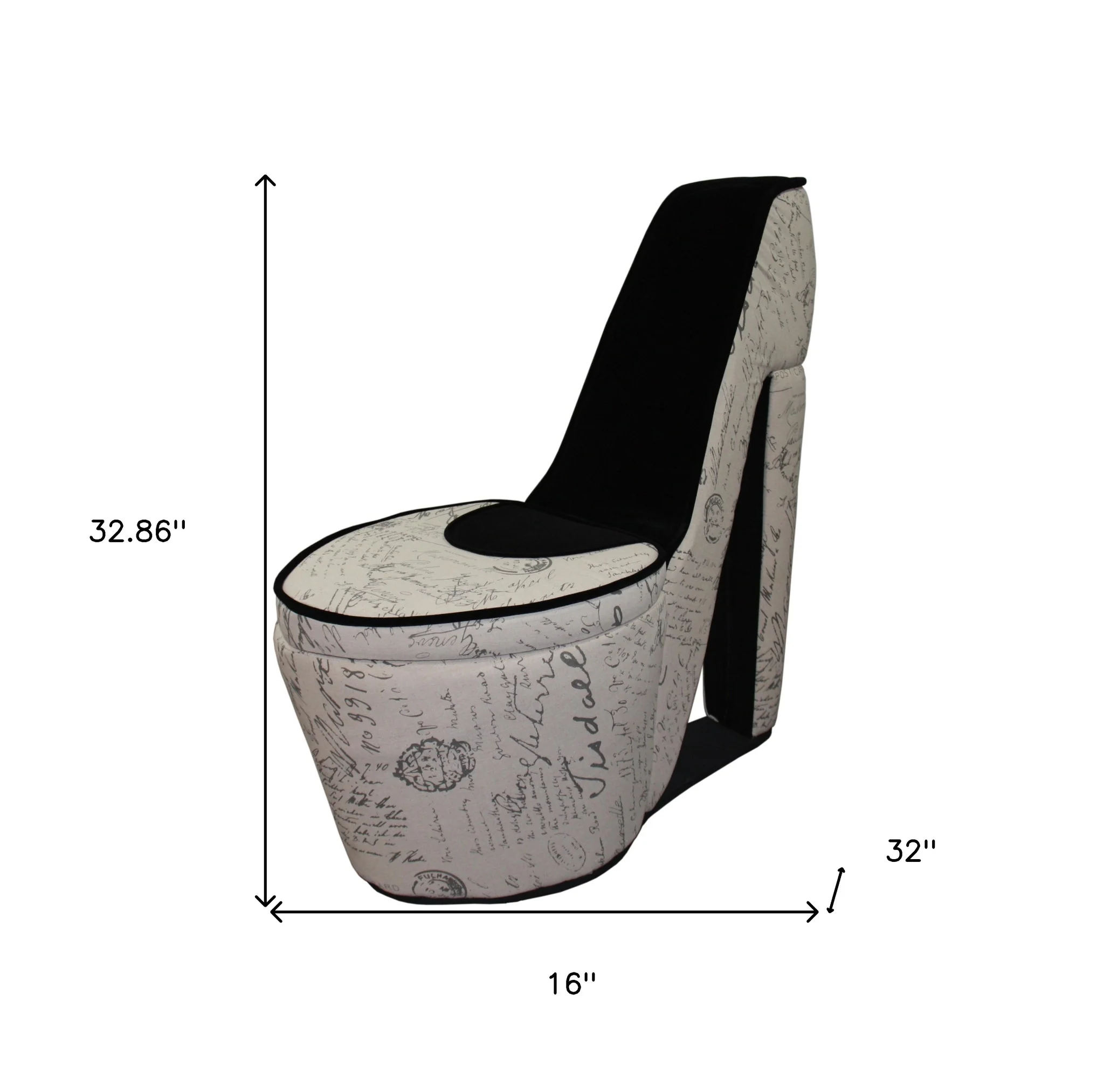 16" Beige 100% Polyester Side Chair By Homeroots - Image 7