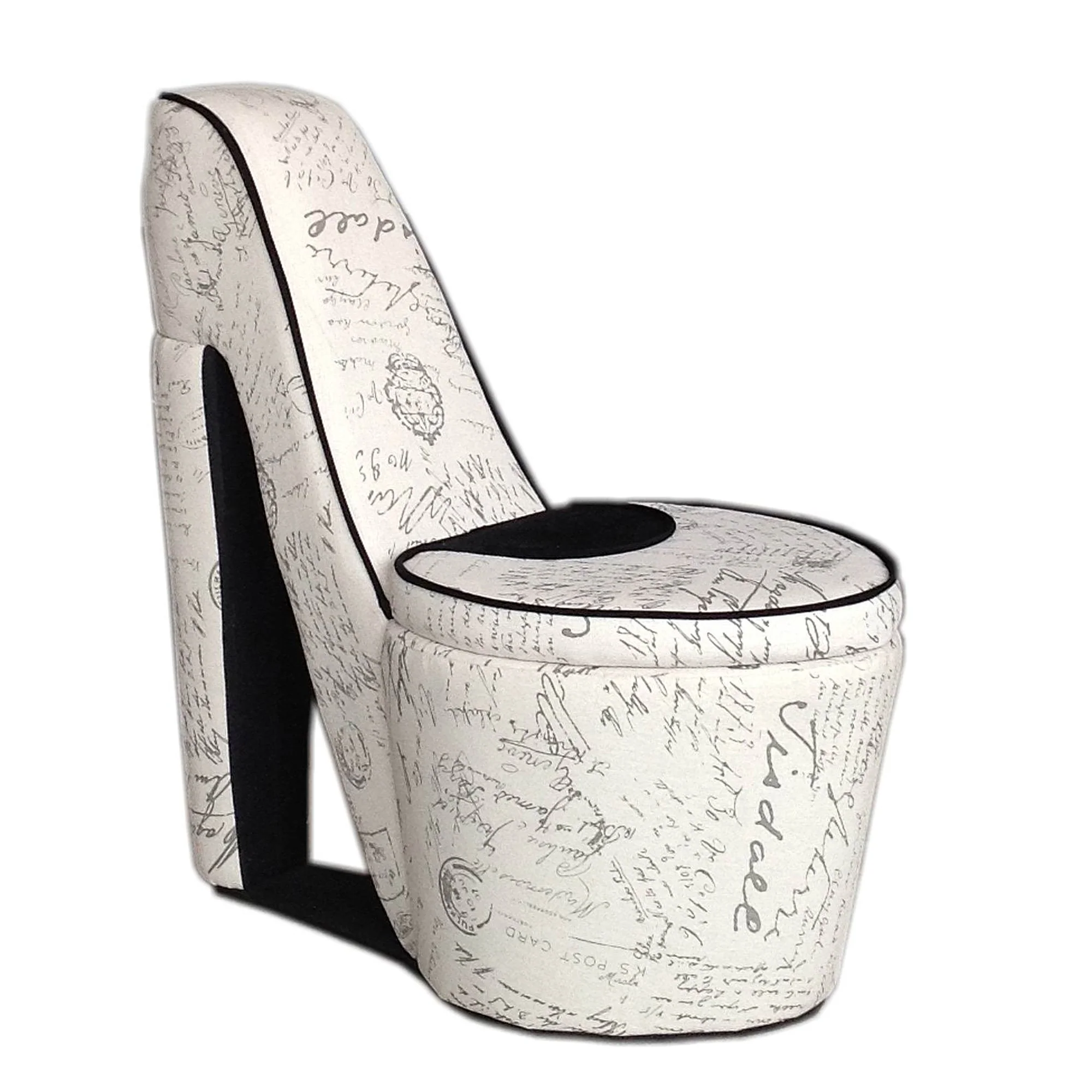 16" Ivory 100% Polyester Side Chair By Homeroots - Image 2