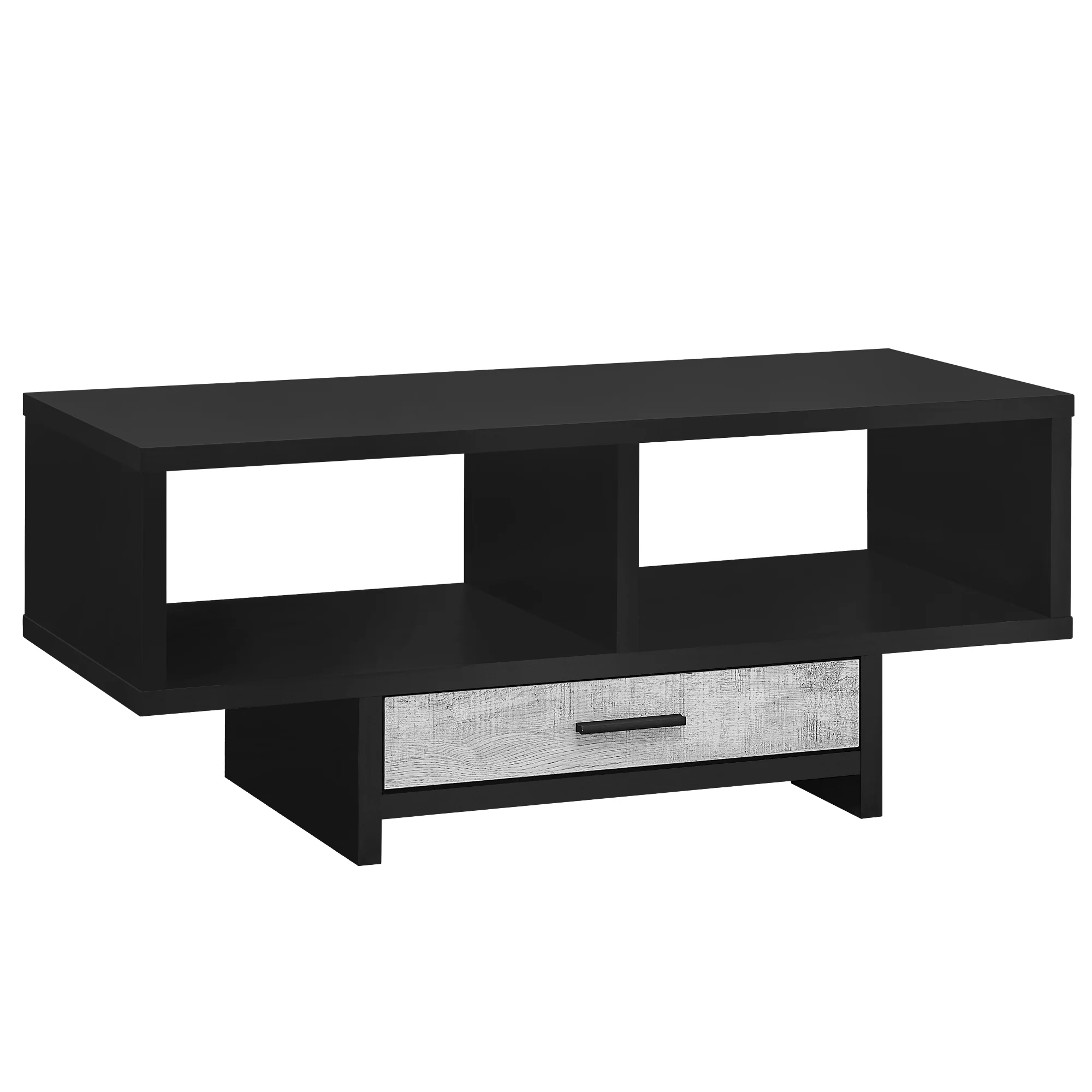 17.75" X 42.25" X 18" Blackgrey Reclaimed Wood Look  Coffee Table By Homeroots - Image 2
