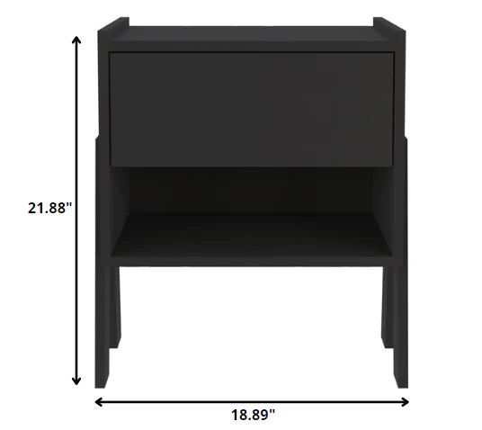 18.89" Rectangular One Drawer With Manufactured Wood Top By Homeroots - Image 4
