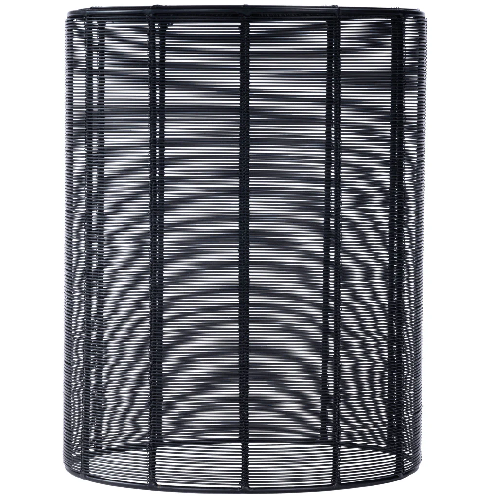 18" Black Round Wire End End Table By Homeroots - Image 2