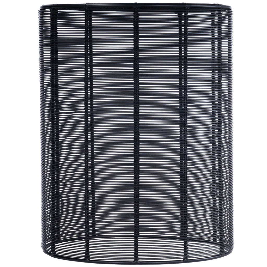 18" Black Round Wire End End Table By Homeroots - Image 3