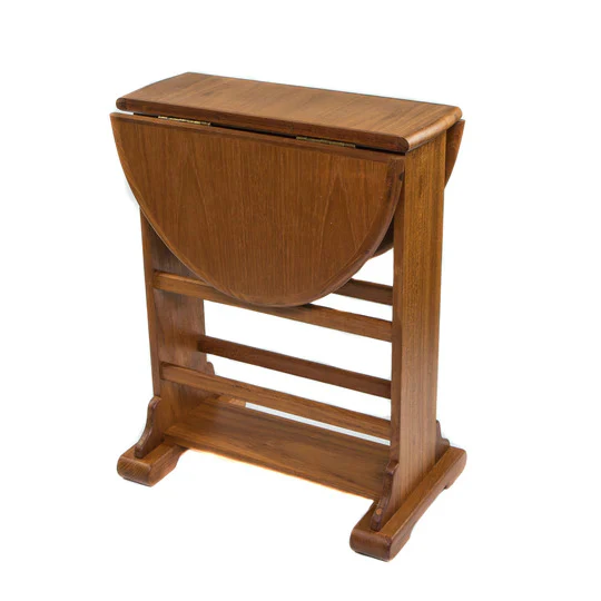 18" Brown Solid Wood Oval End Table By Homeroots - Image 3