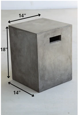 18' Concrete Dining Stool By Homeroots - Image 2