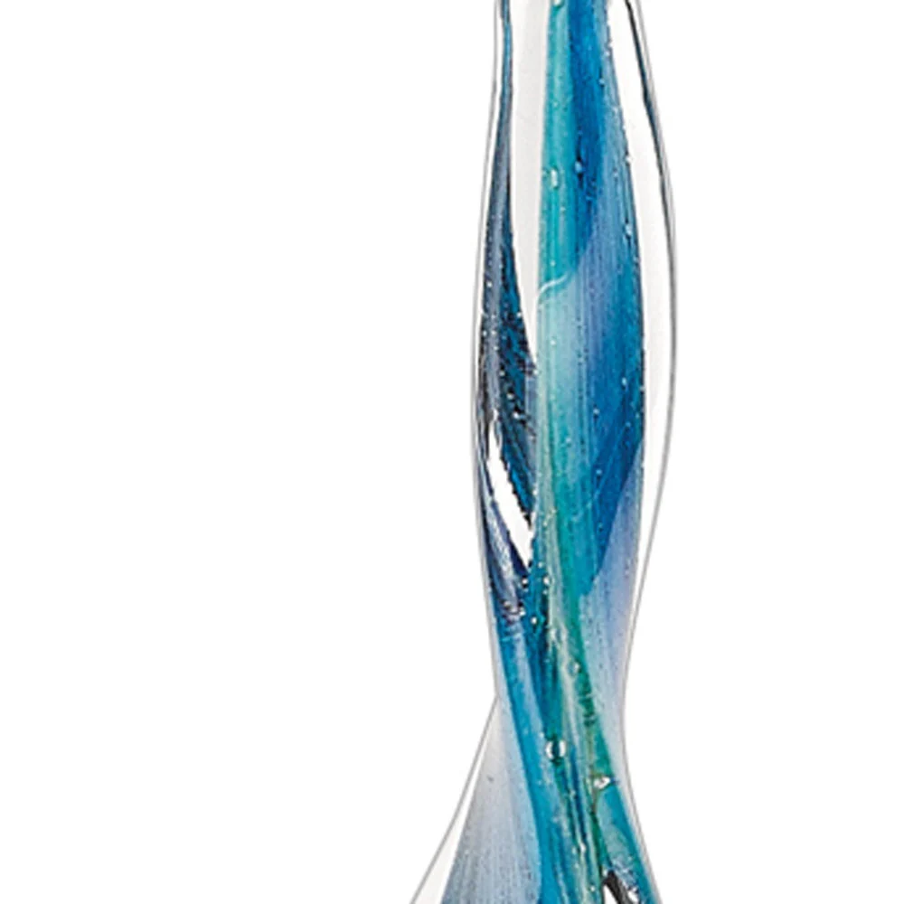 18 MultiColor Art Glass Corkscrew Centerpiece By Homeroots - Image 5