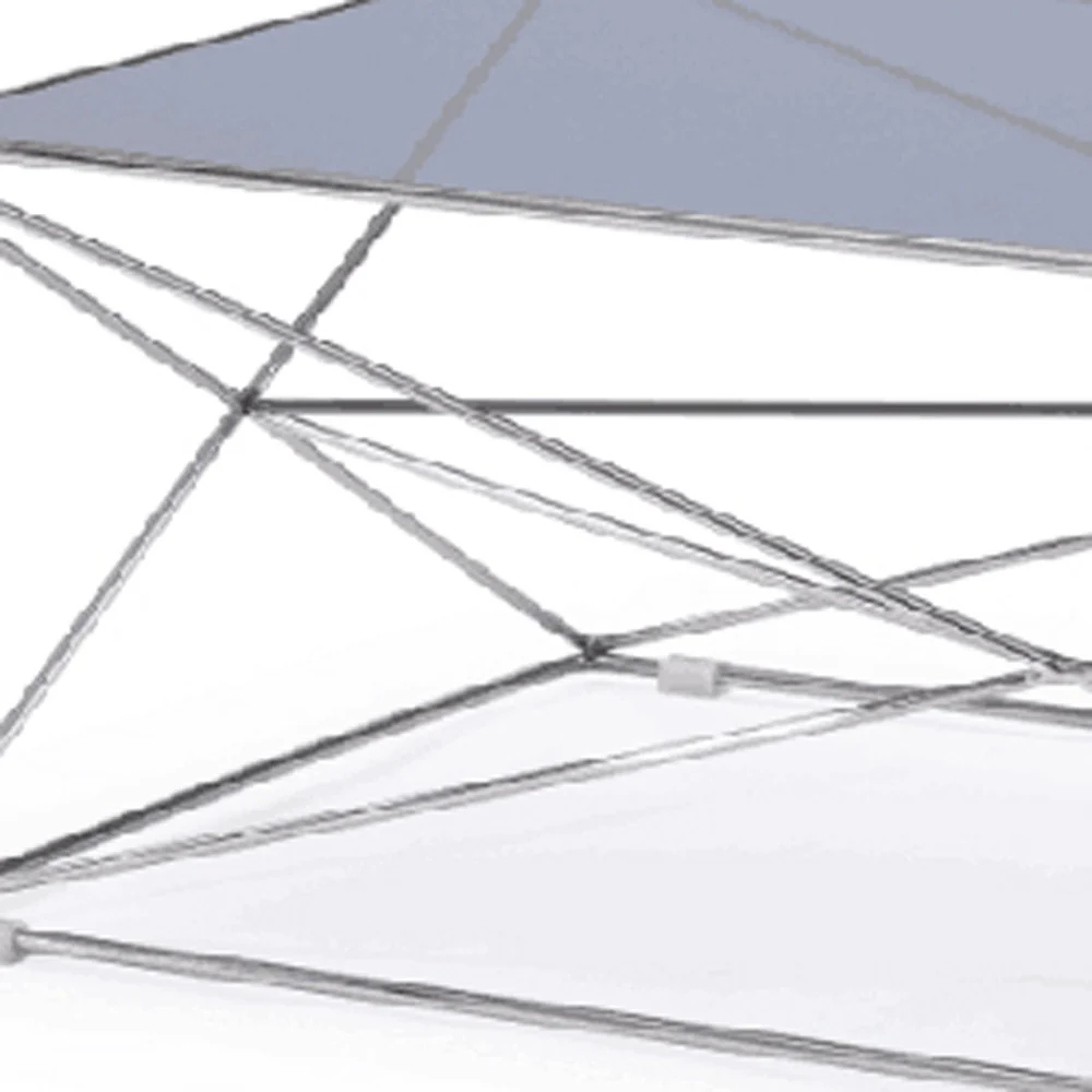 18' Smoked Glass and Stainless Steel Coffee Table By Homeroots - Image 5