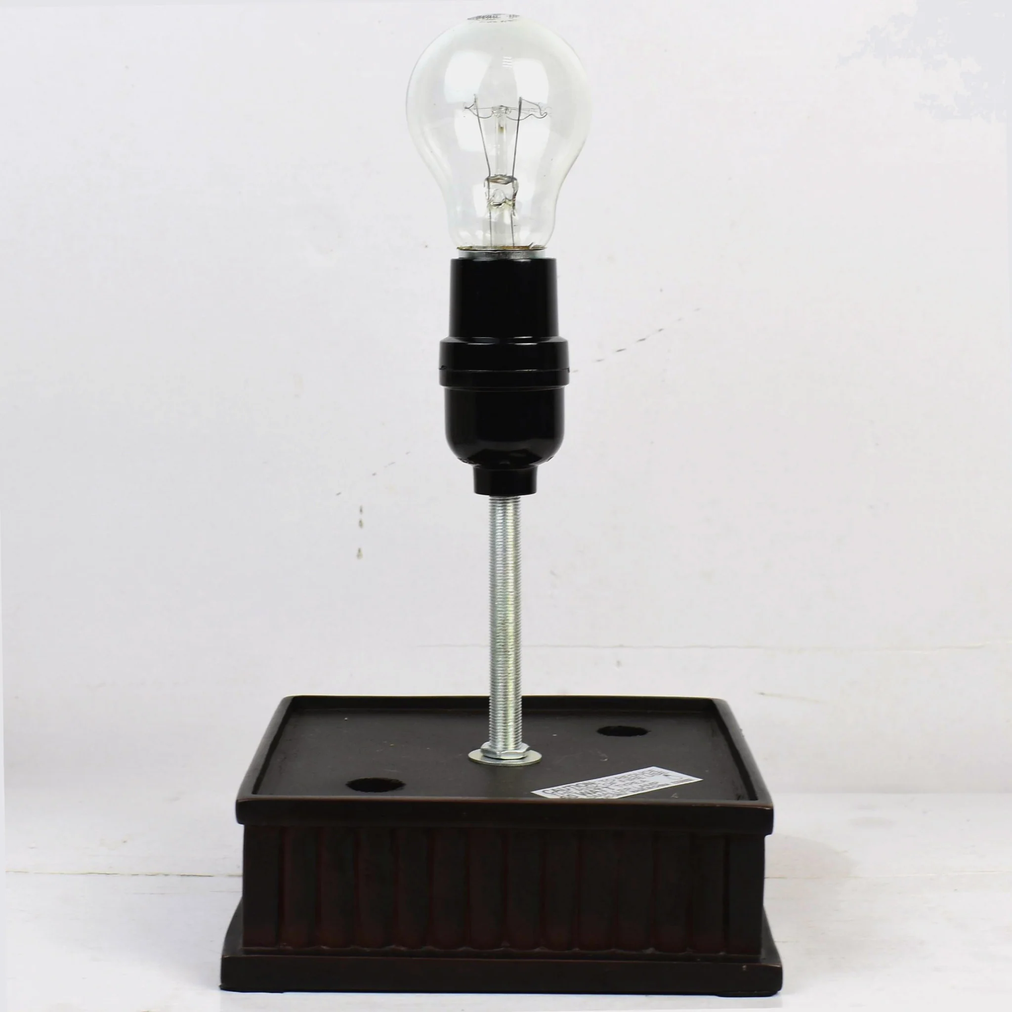18" Tiffany Style Floral Dark Brown Base Table Lamp By Homeroots - Image 5