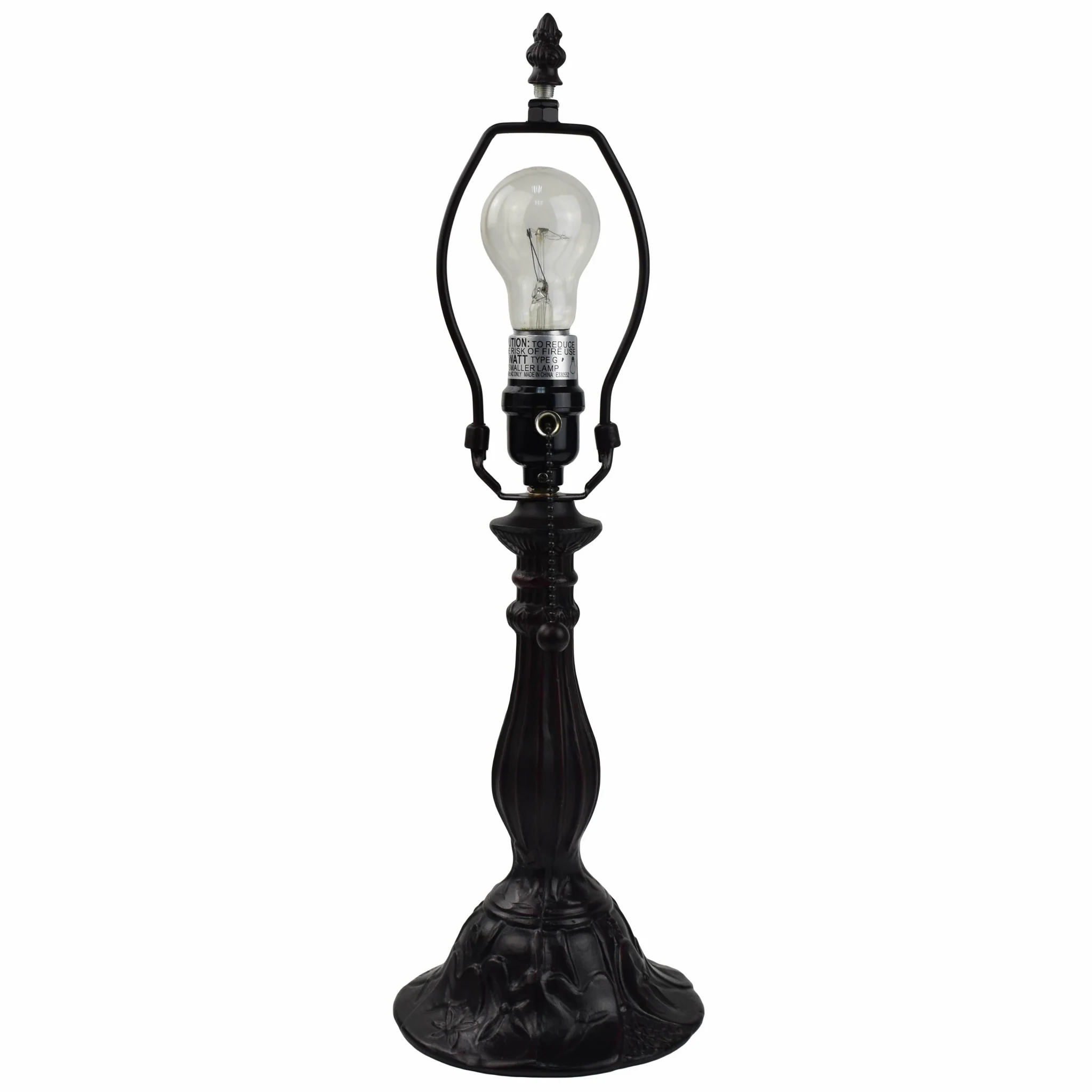 18" Tiffany Style Floral Table Lamp By Homeroots - Image 4