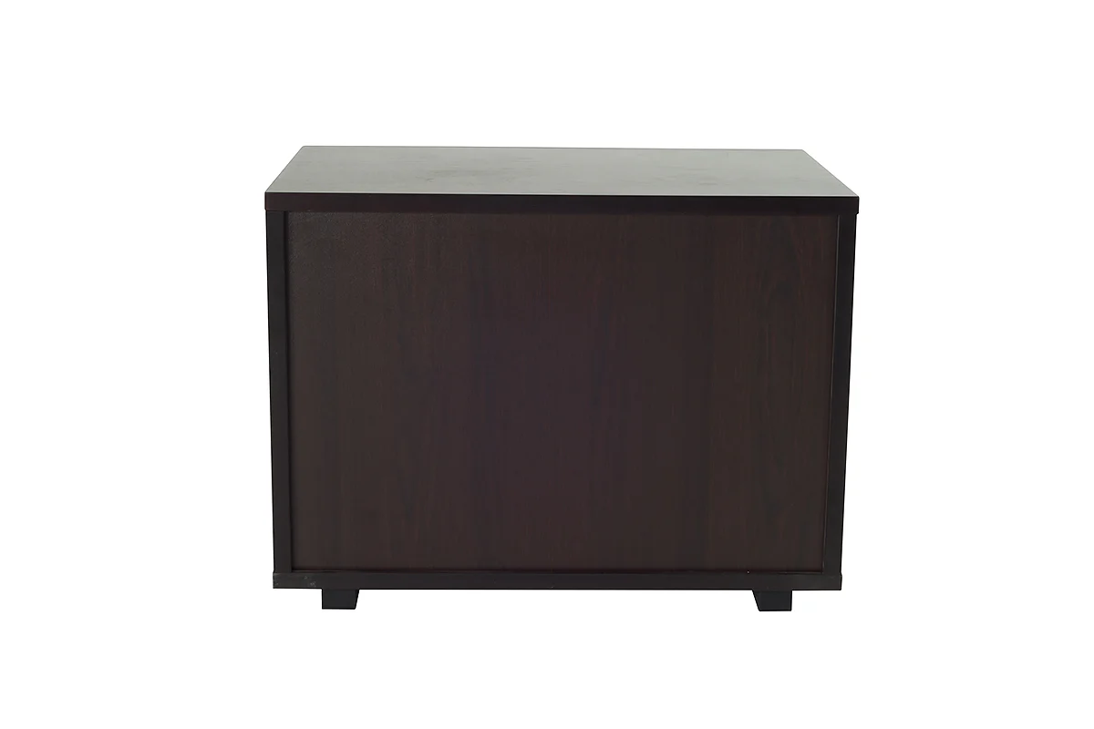 18' Wenge Veneer And Mdf Nightstand By Homeroots - Image 3