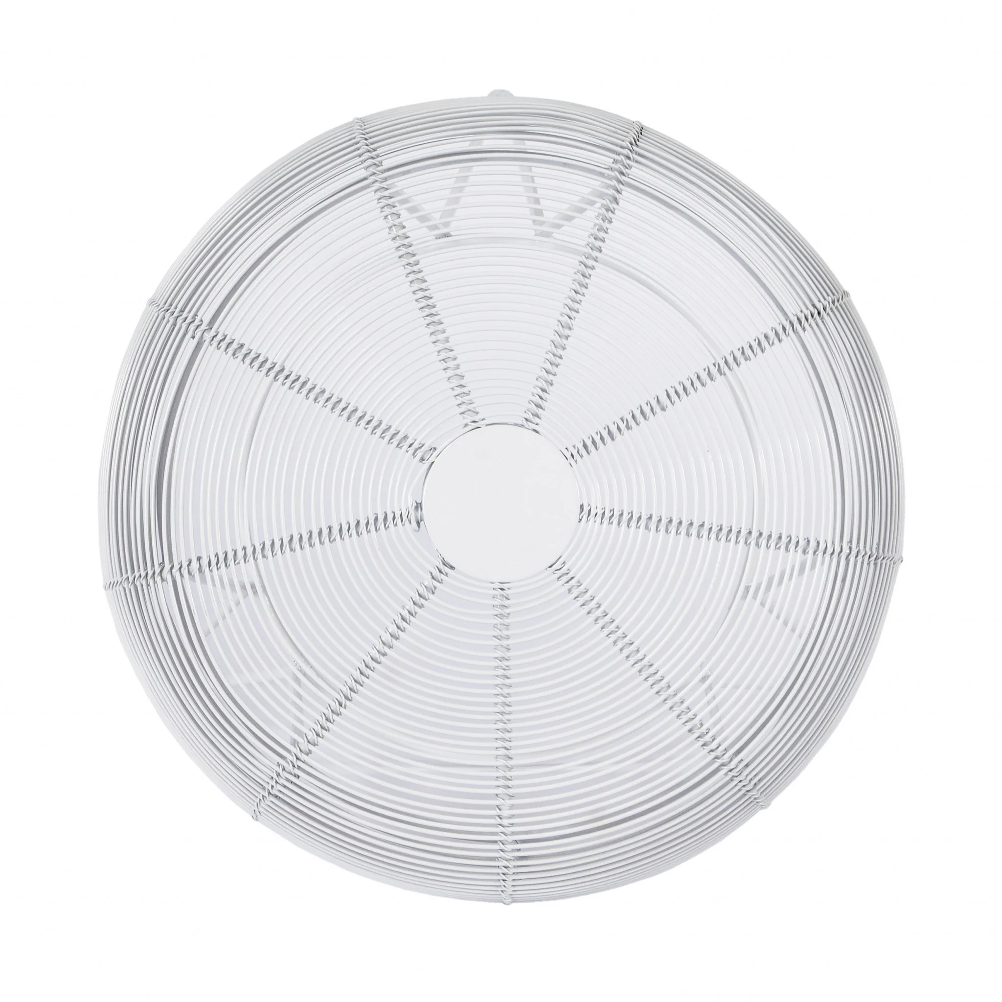 18" White Wire Round top End Table By Homeroots - Image 5