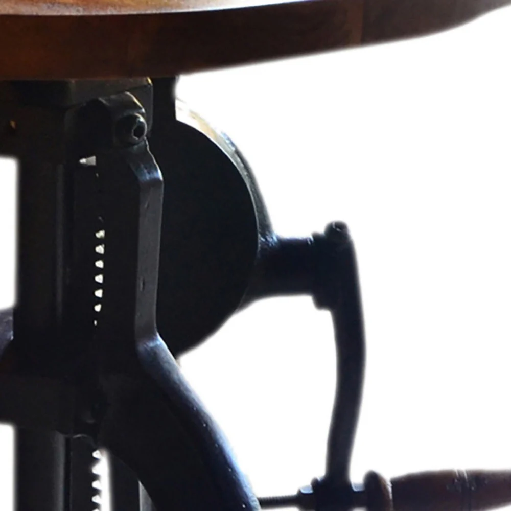 19" Black And Chestnut Solid Wood Round End Table By Homeroots - Image 3