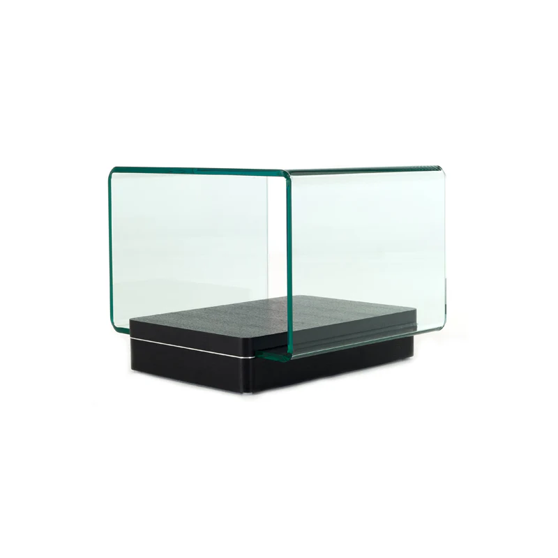 19' Oak Veneer and Glass End Table By Homeroots - Image 3