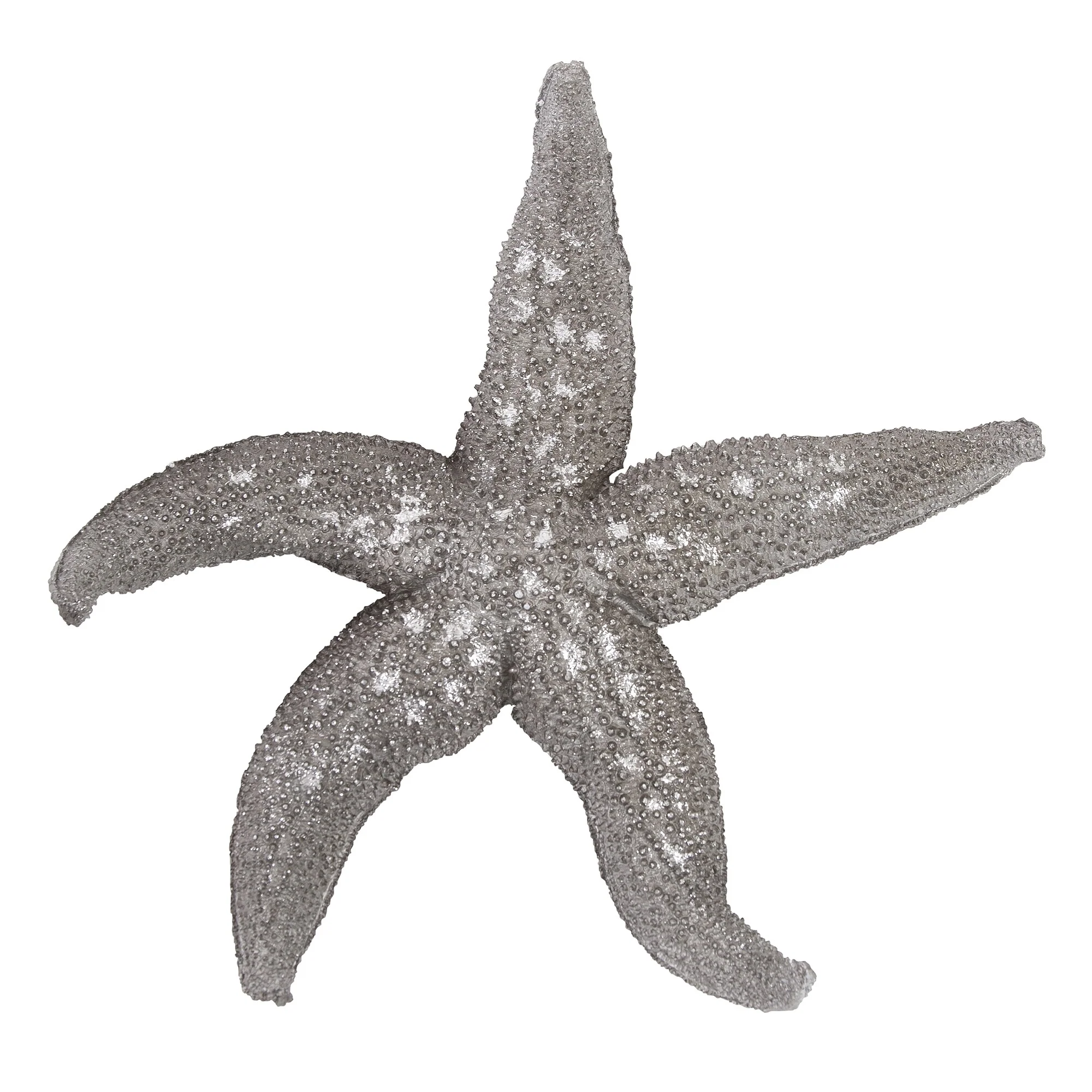 19" Silver Pewter Textured Starfish Wall Art By Homeroots - Image 2