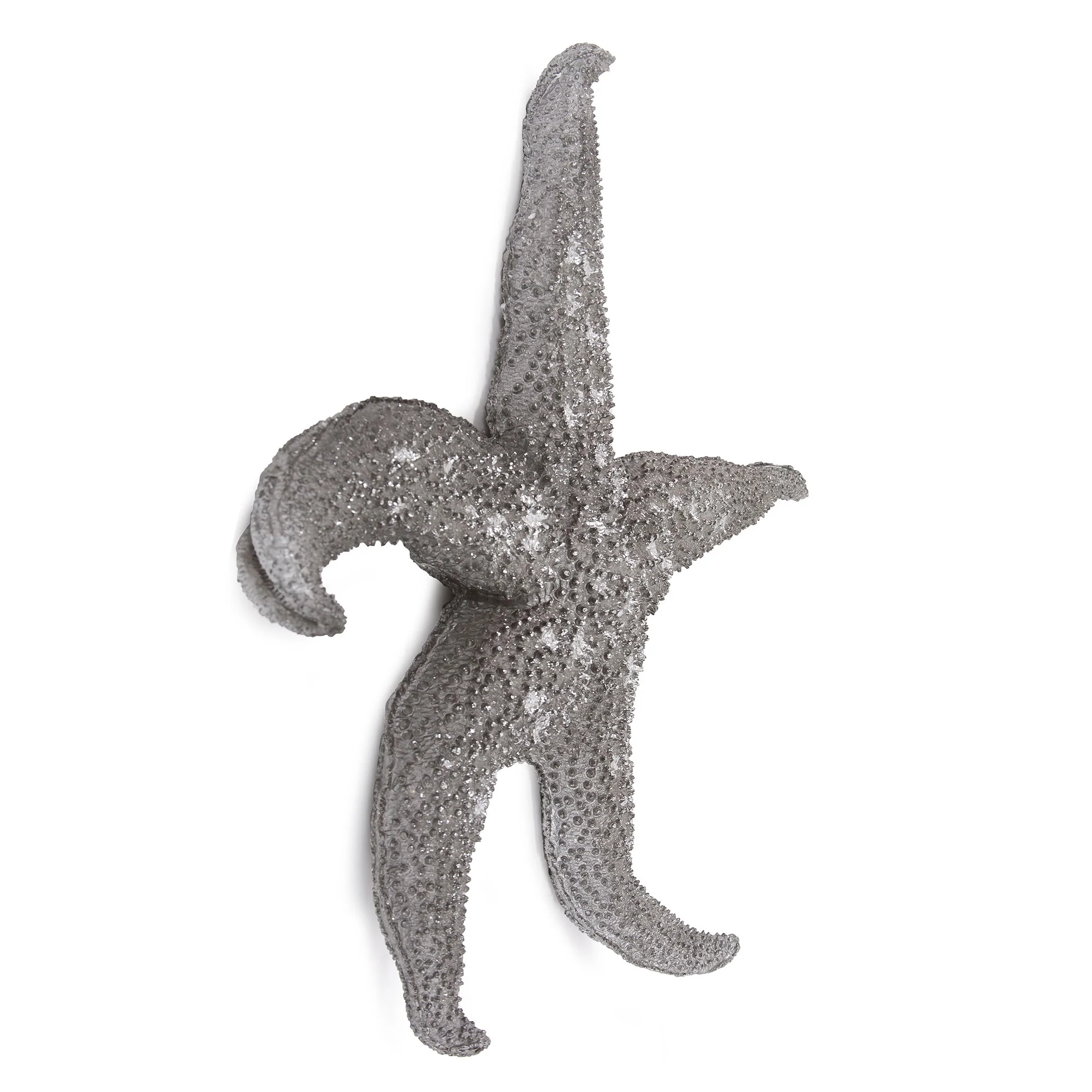 19" Silver Pewter Textured Starfish Wall Art By Homeroots - Image 3